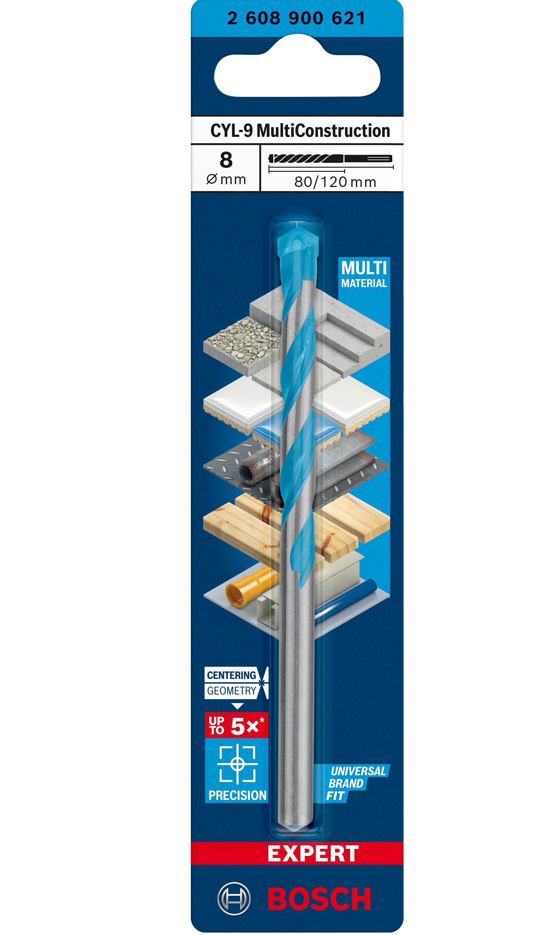 Wiertło wielozadaniowe MULTICONSTRUCTION 8x120 mm Bosch 1
