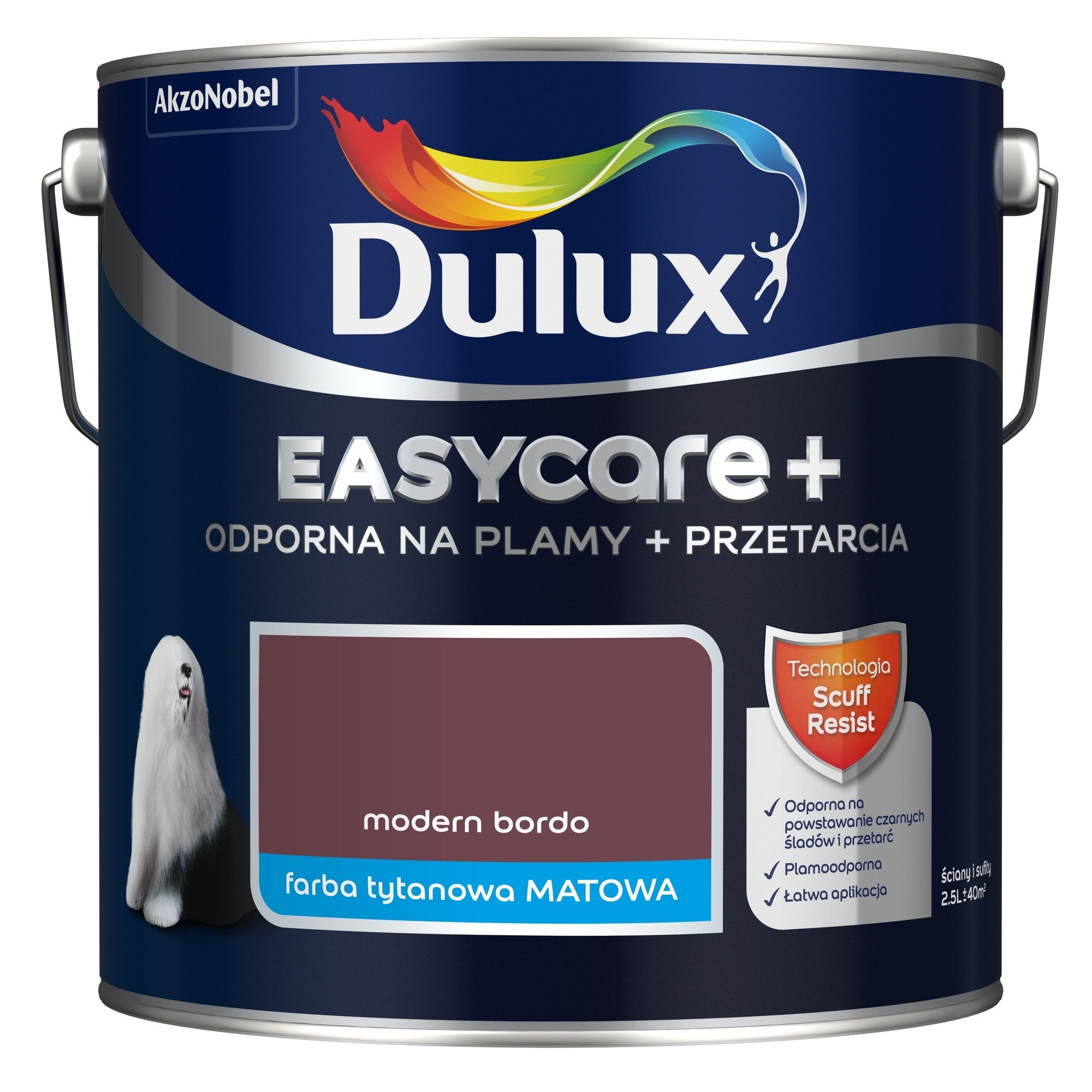 Farba Dulux EasyCare + modern bordo 2,5l 0