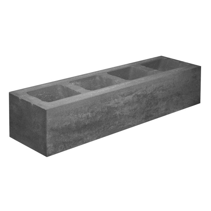 Pustak ogrodzeniowy Certus 80x20x15 cm szarycolormix