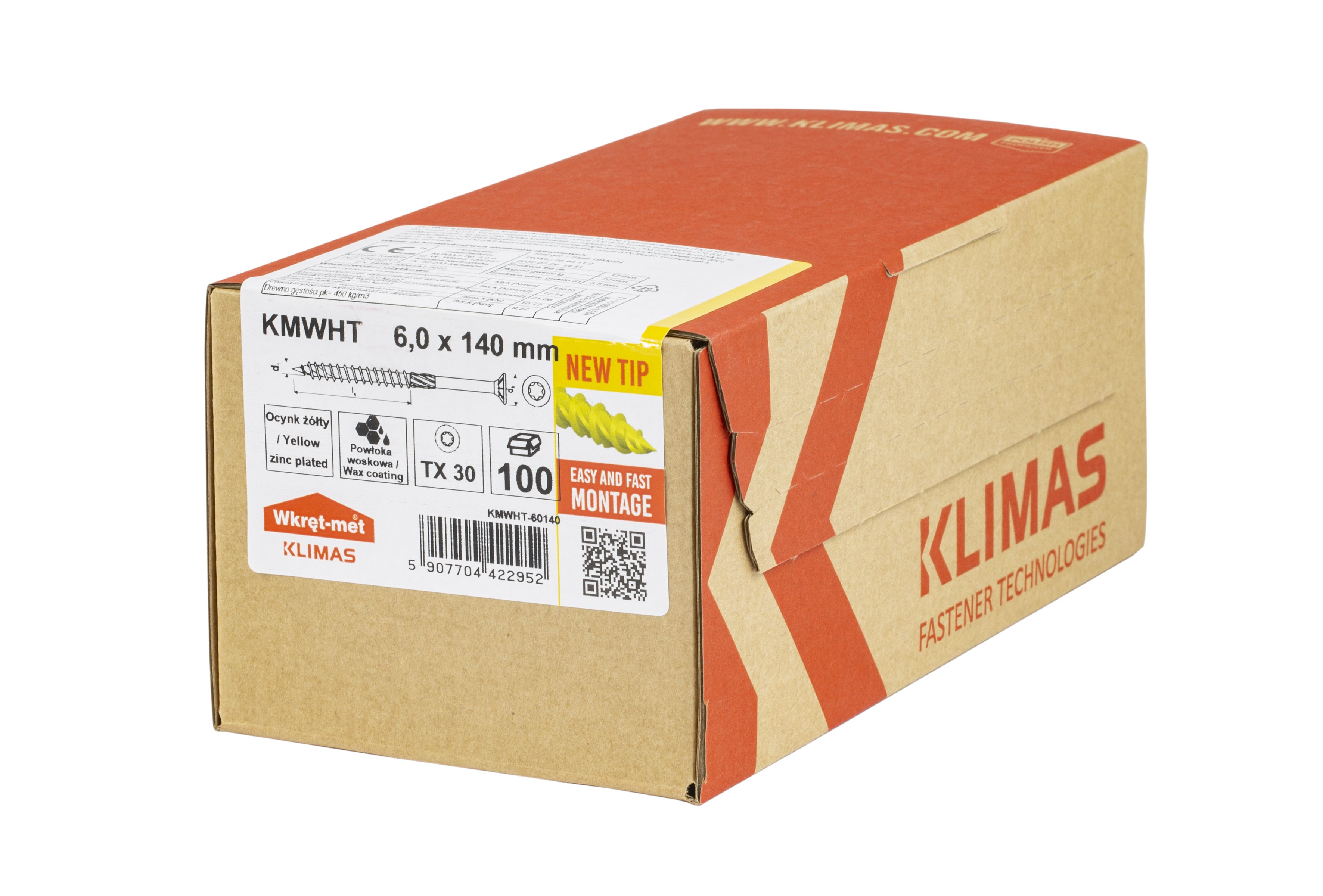 Wkręt konstrukcyjny 6x140 mm (100 szt.) 1