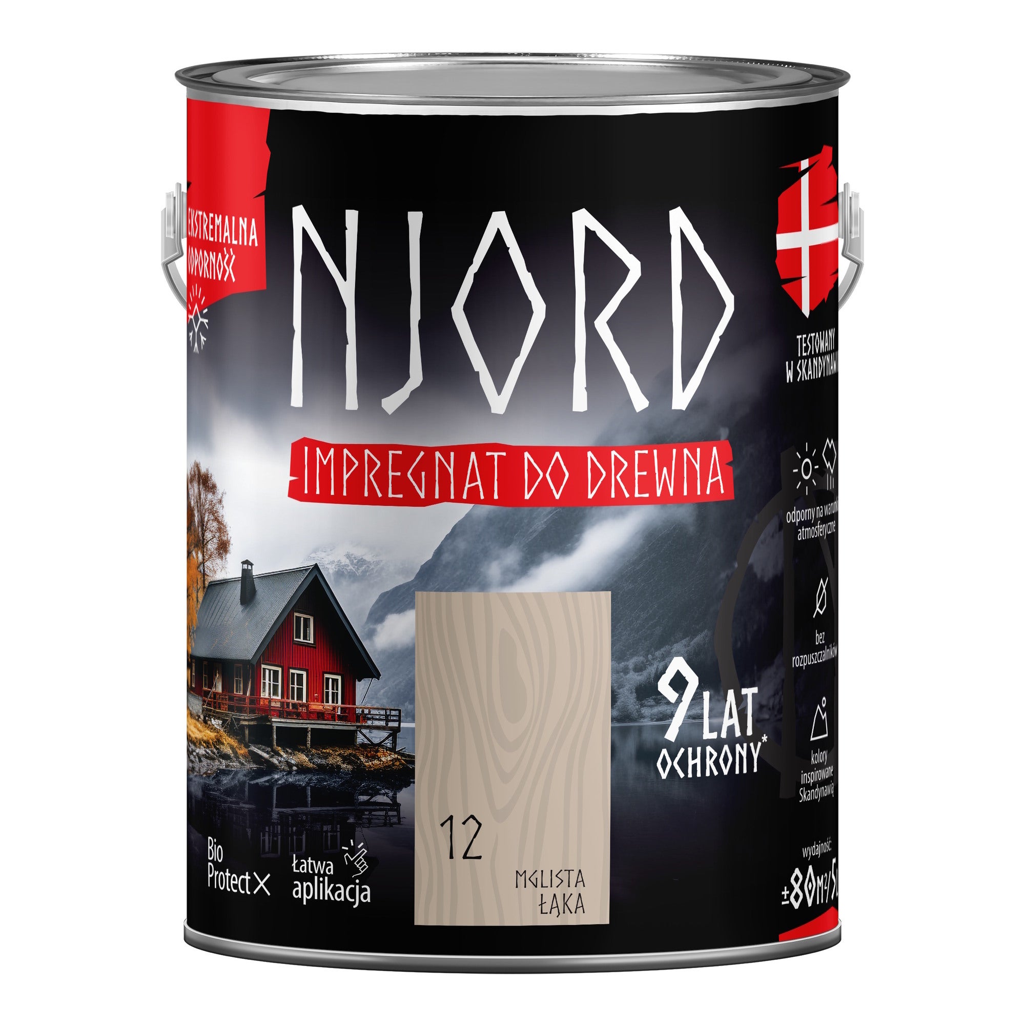 Njord impregnat do drewna mglista łąka 5L 0