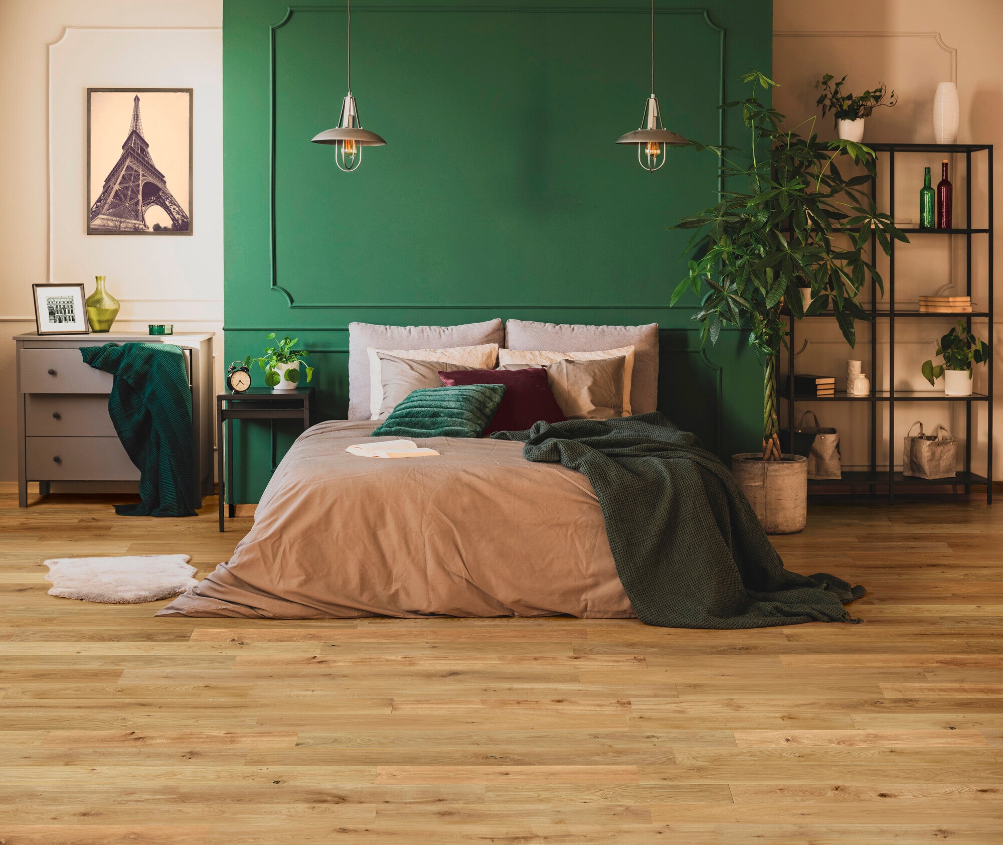 Deska podłogowa lita Dąb Rustic 15x130x300-1200 olejowana, szczotkowana op. 1,56 m2 1