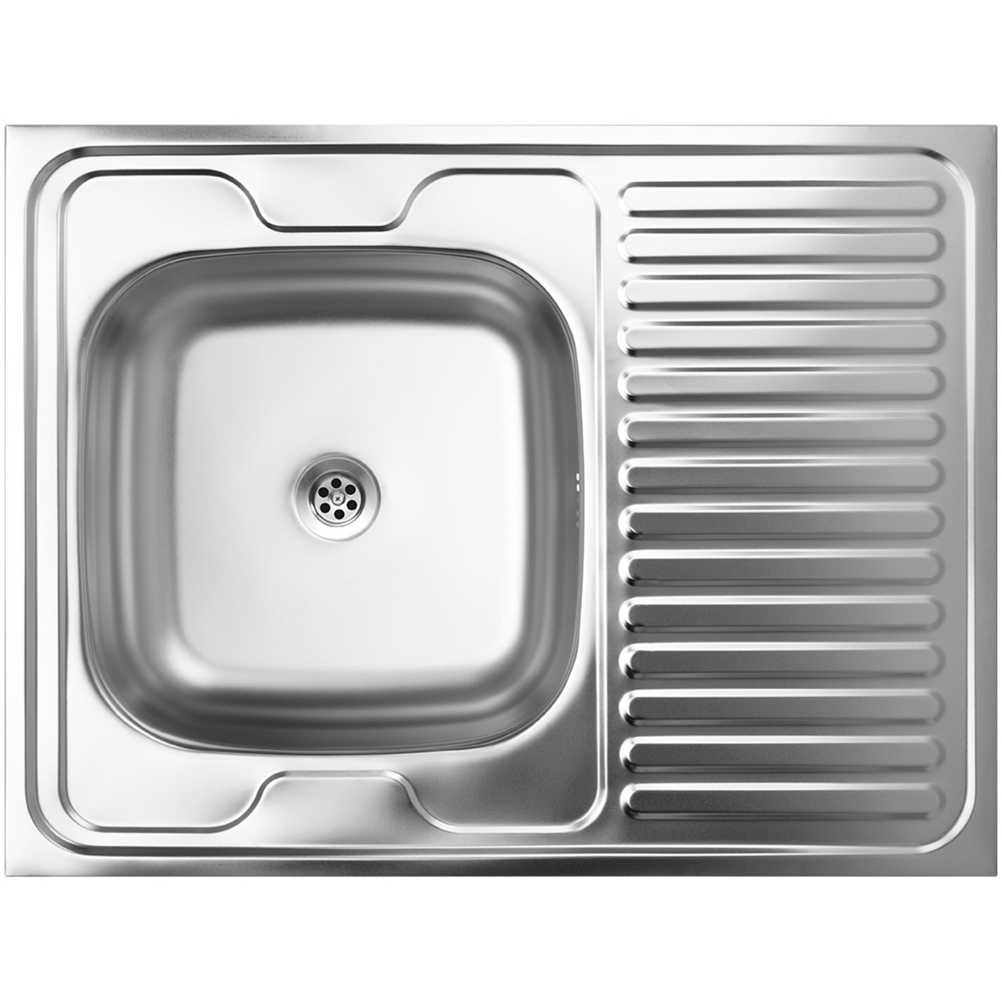 Zlew nakładany Juno 60 x 80 cm inox 0