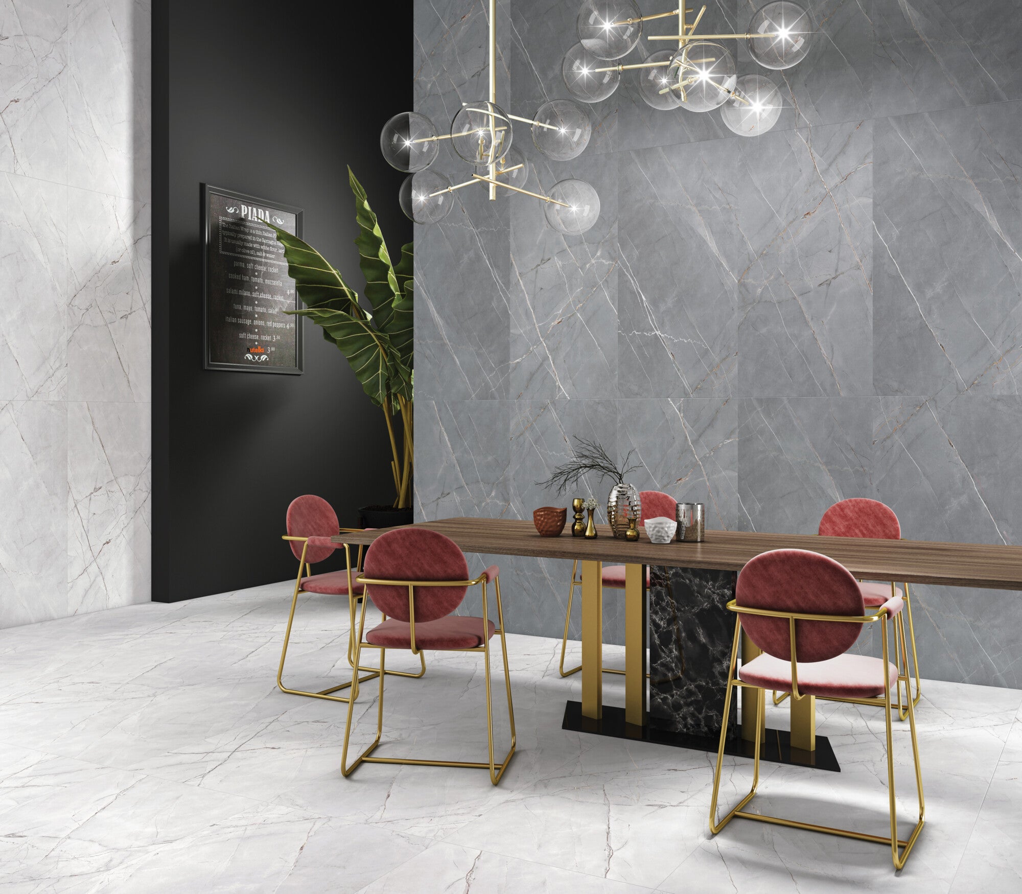 Gres szkliwiony Royal Valencia Silver Grey carving 60x120 cm 1.44m2  3