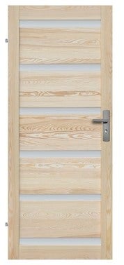 Skrzydło pokojowe Genewa 90 lewe sosna surowa 0