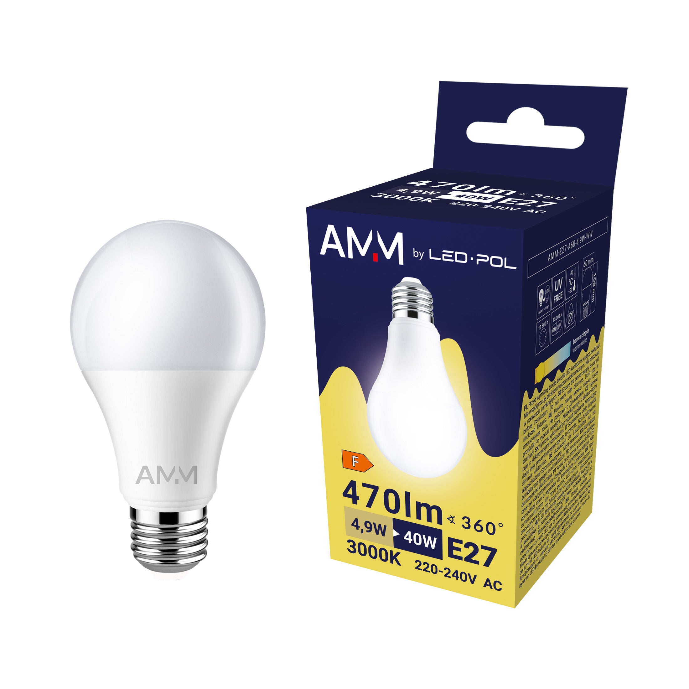 Żarówka LED E27 A60 12W 1055lm 4000K 3