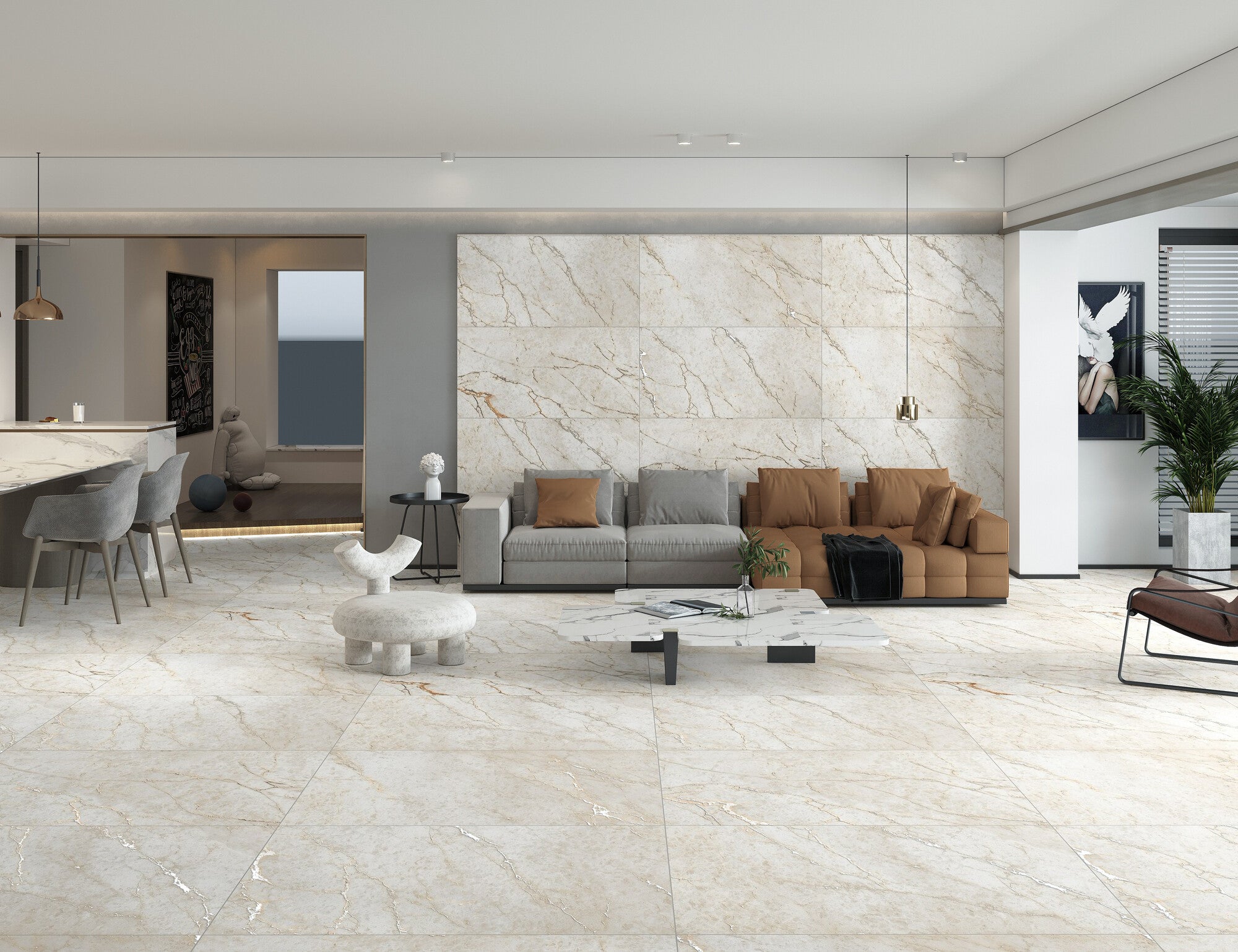 Gres szkliwiony Grest White mat glue 60x120 1,44 m2 4