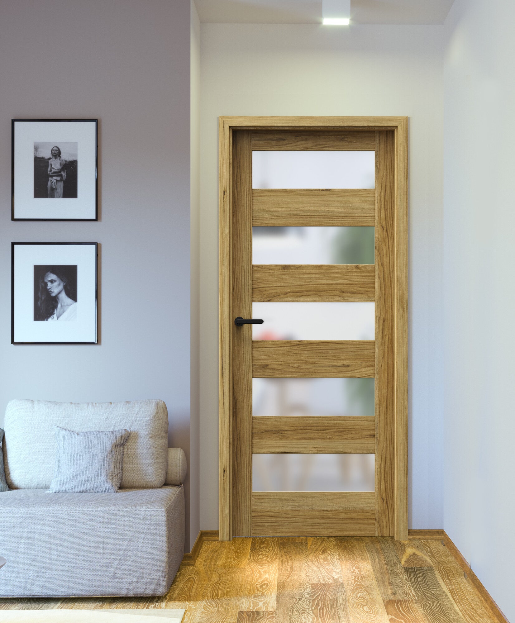 Skrzydło pokojowe pełne Trim Lite 80 prawe dąb catania 1