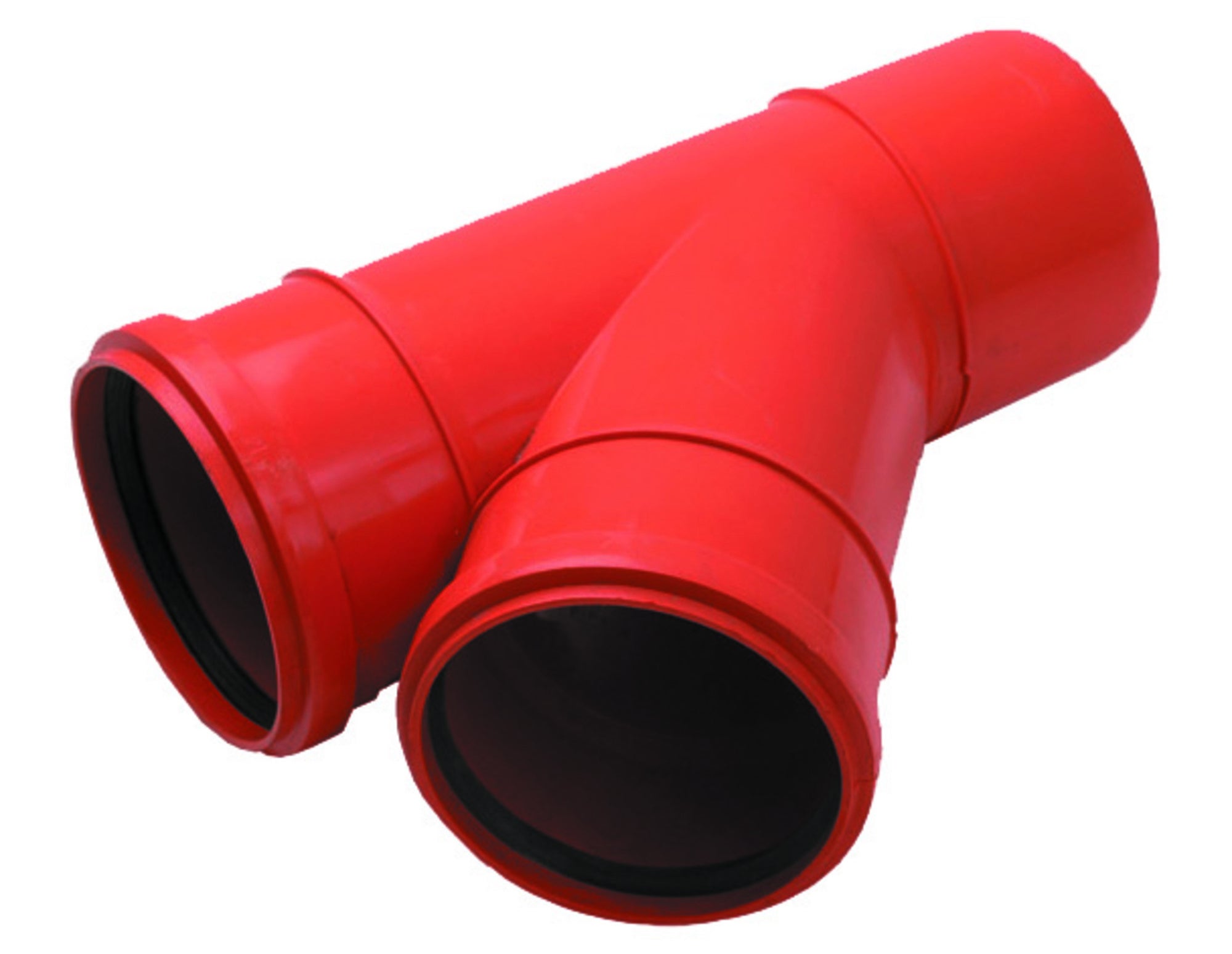 Trójnik kanalizacyjny zewnętrzny, PVC fi 110/110 mm, kąt 45°