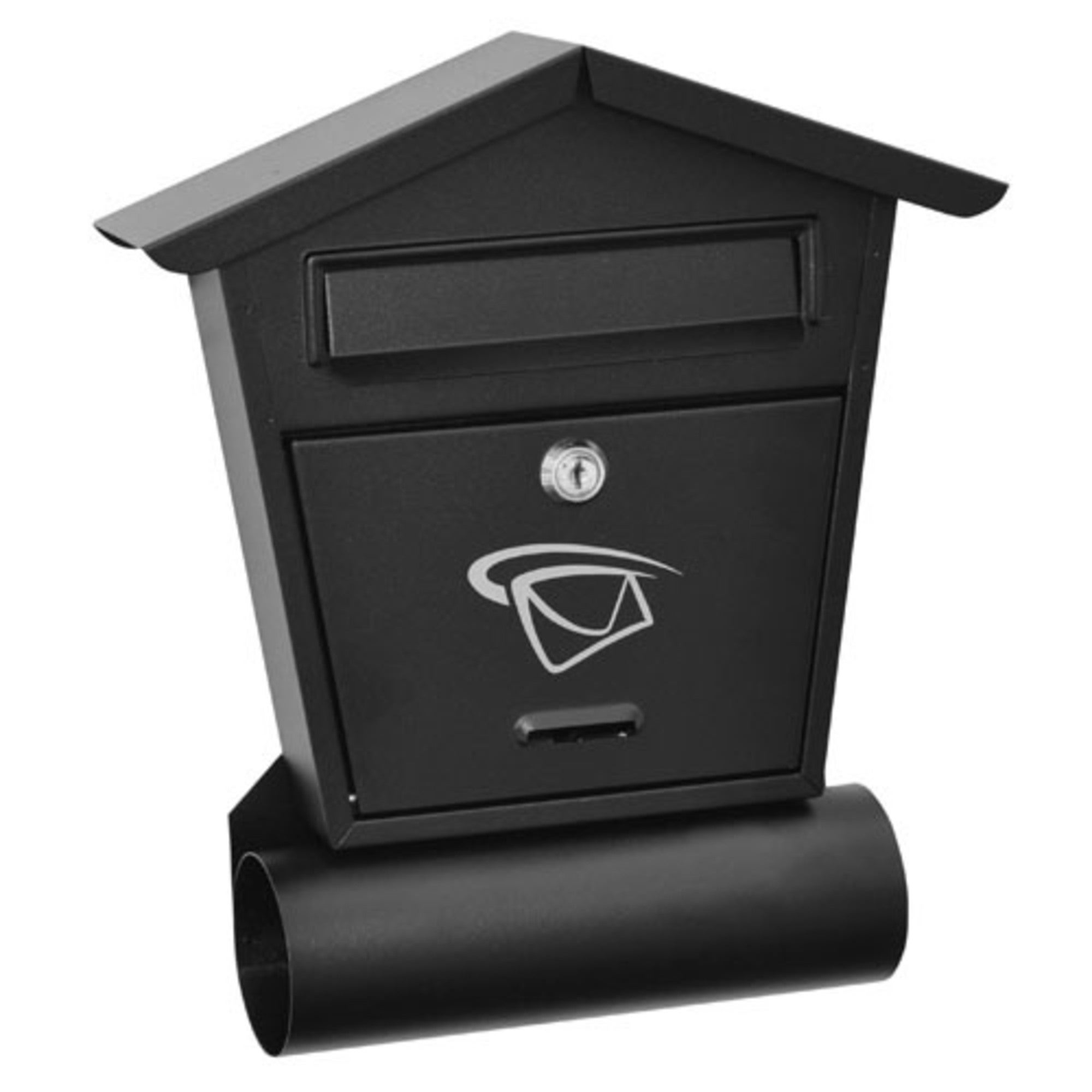Skrzynka na listy czarna 330x280x50 mm B6