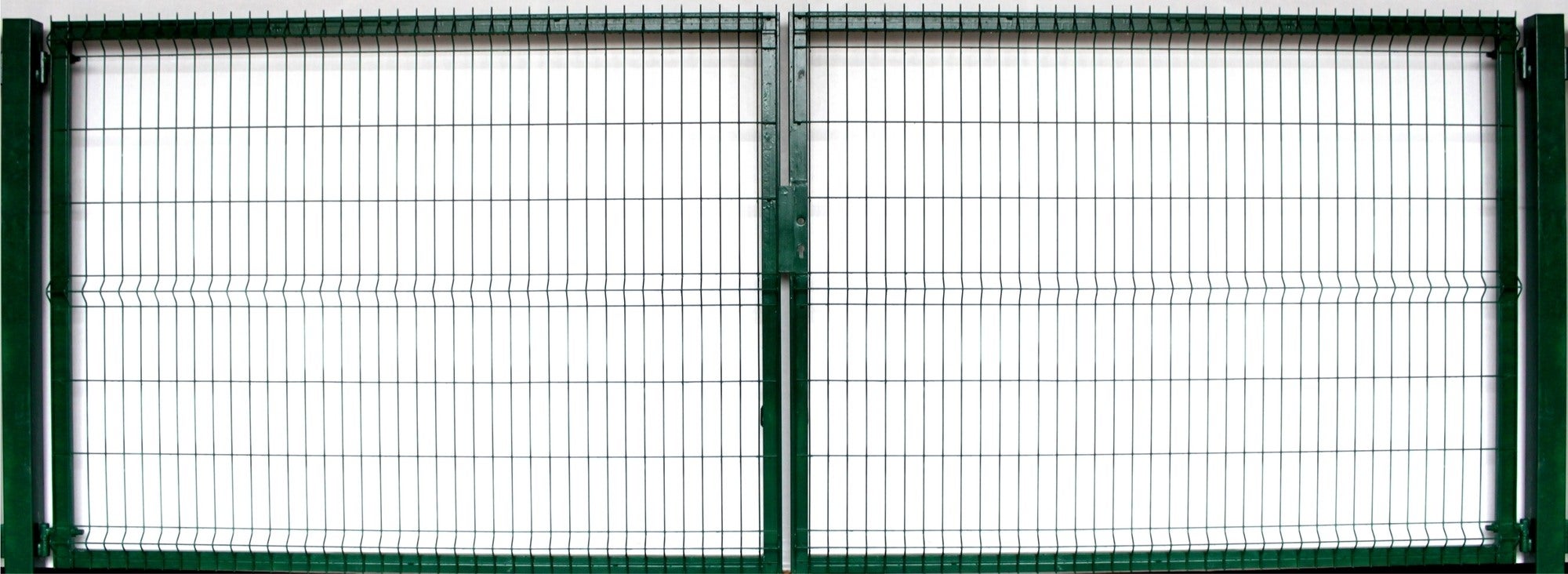 Brama ogrodzeniowa panelowa dwuskrzydłowa zielona, 150x400 cm 1