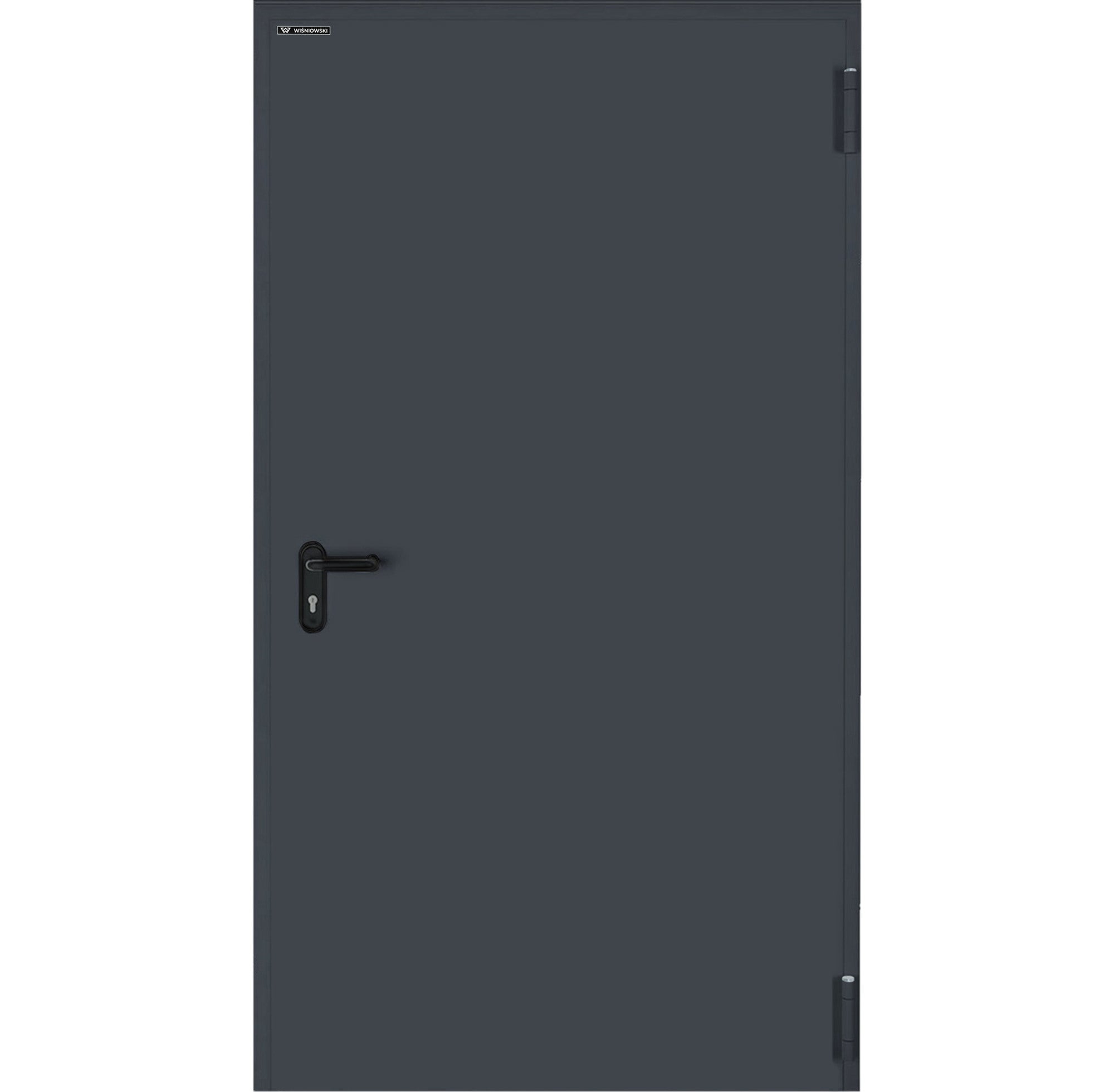 Drzwi techniczne Technical 60, 1120x2060,RAL 7016, prawe