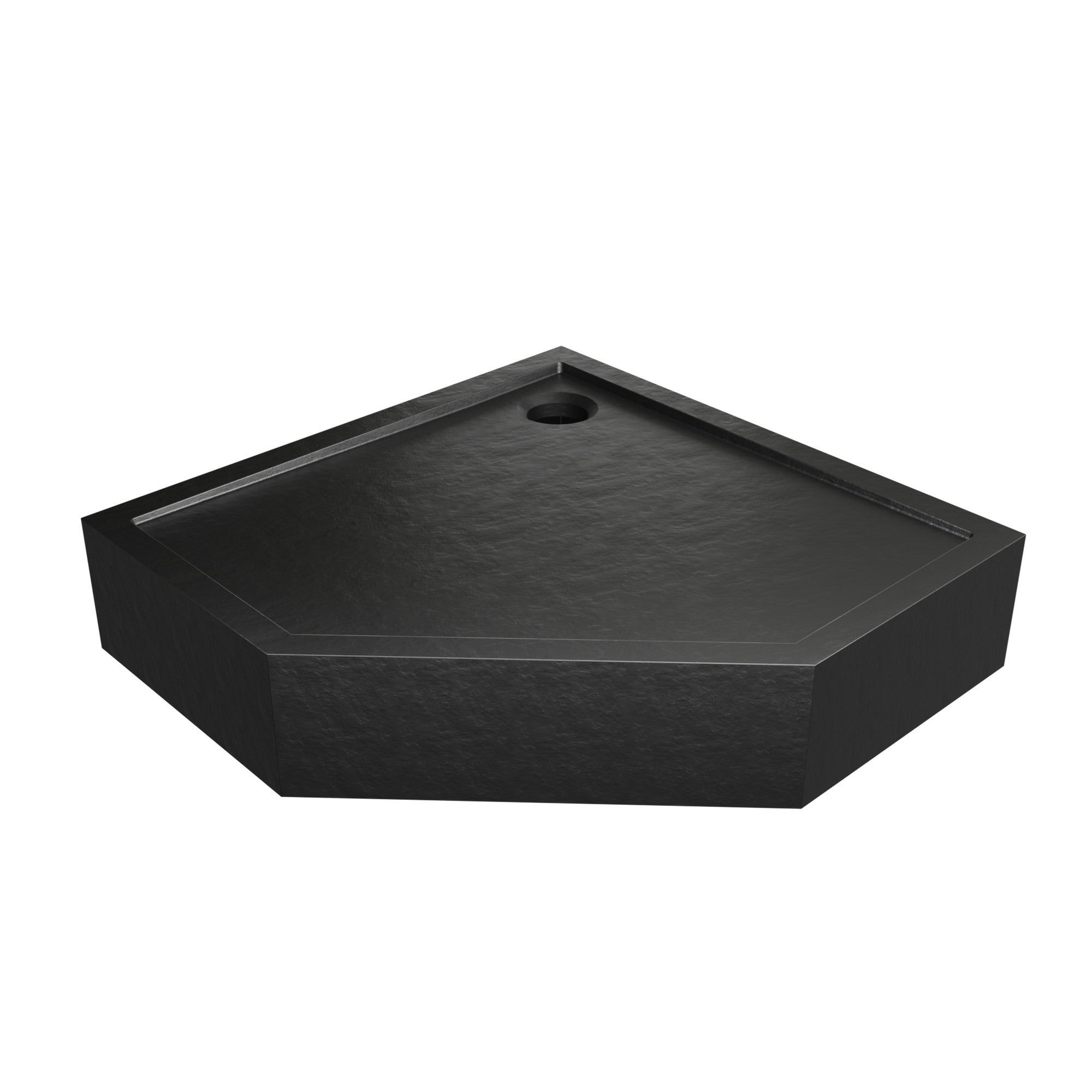 Brodzik do kabiny prysznicowej Kabri Conte Black 90x90x12 cm BR-0251