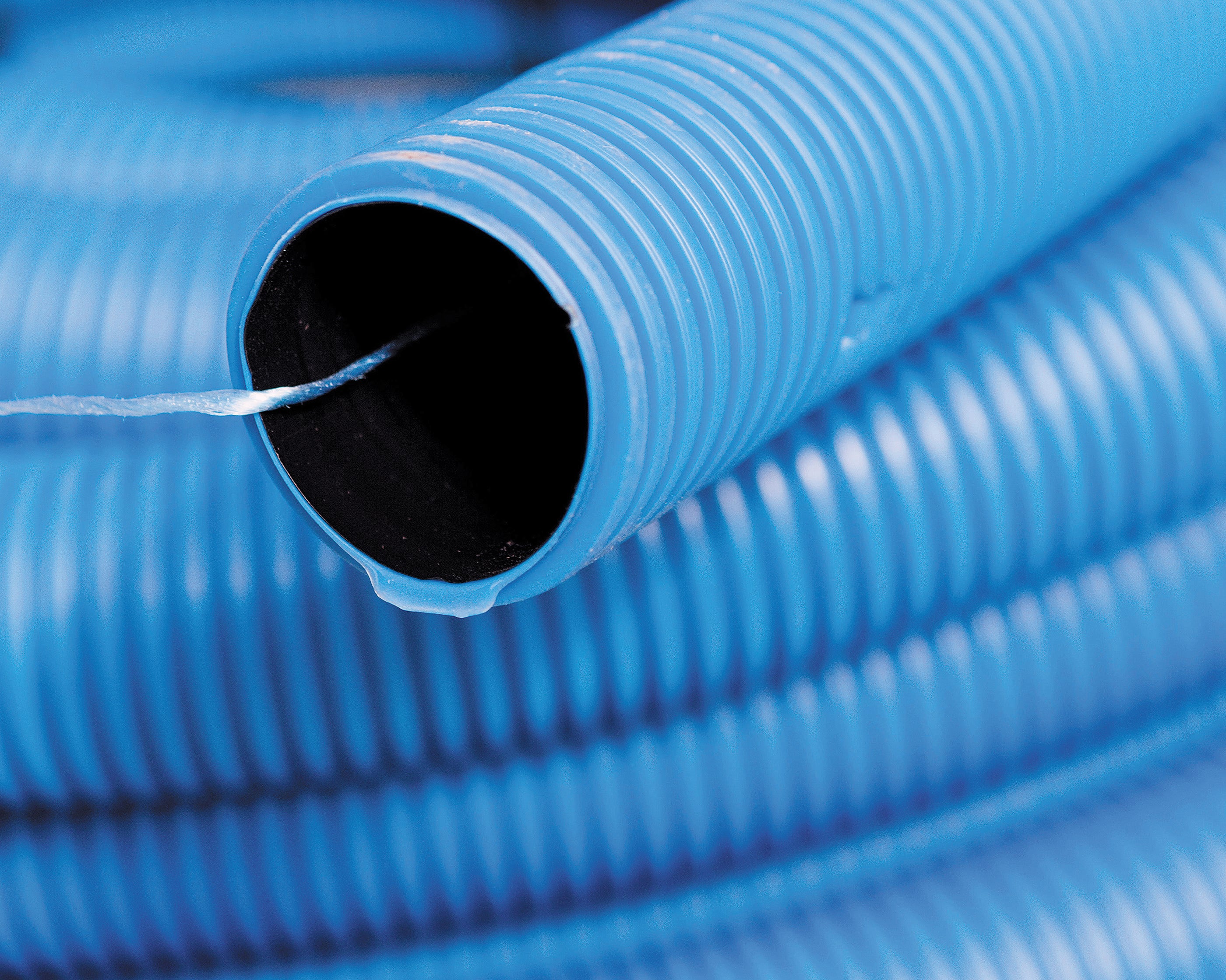 Rura karbowana KOPOFLEX KF 450N 40/32mm UV niebieska 25m 2