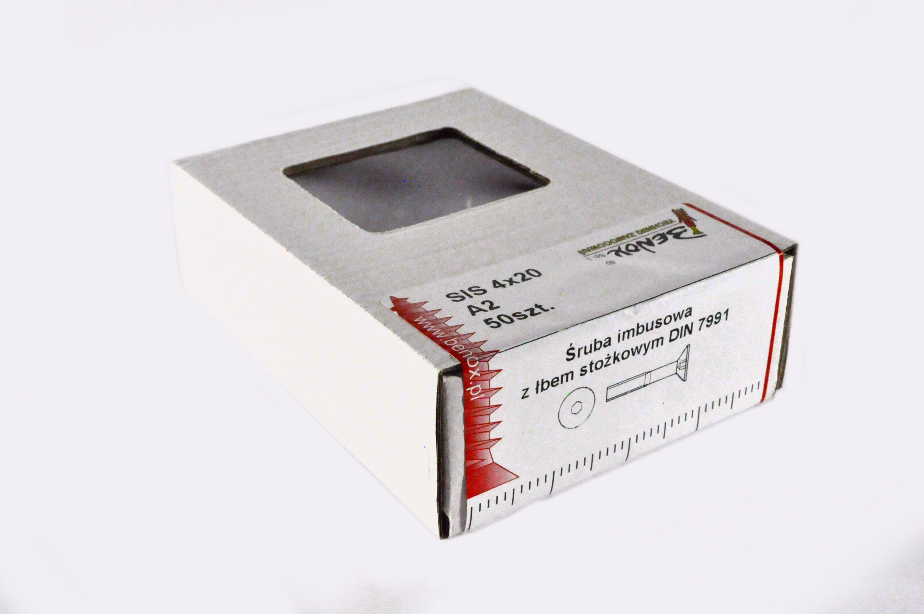 Śruba M4x20 mm DIN 7991 (50 szt.) 2