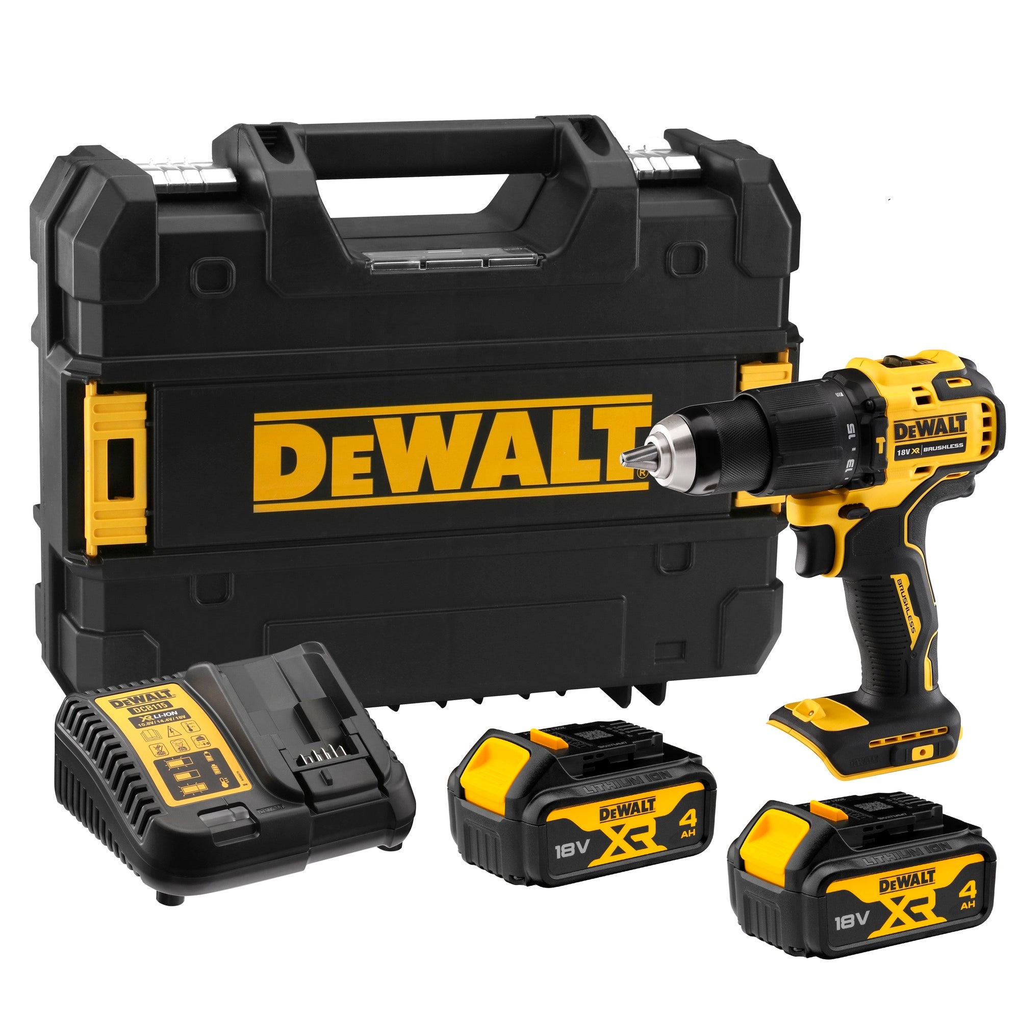 Wiertarko-wkrętarka udarowa 18V DCD709M2T-QW DeWalt / 2 x 4,0Ah 0