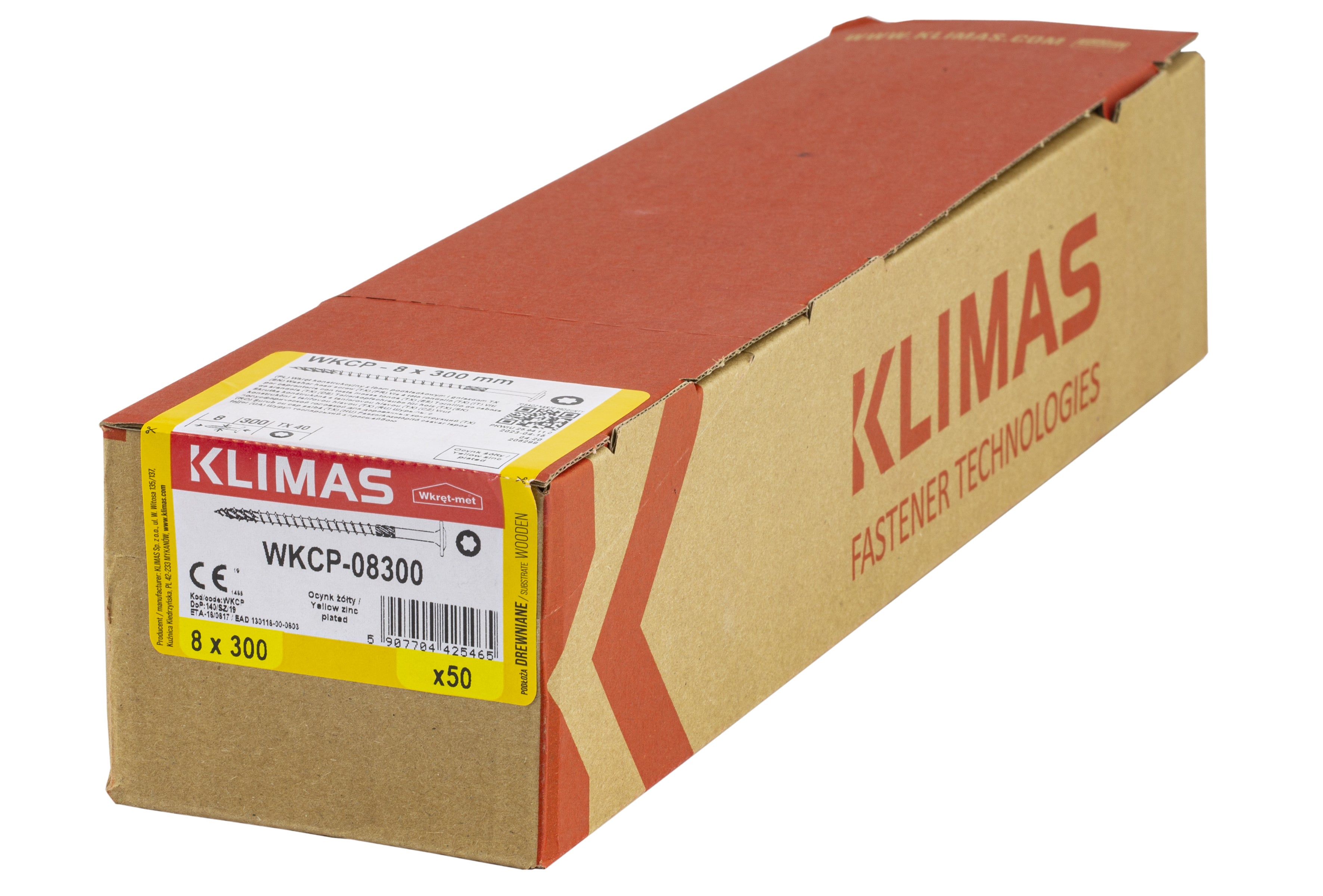 Wkręt do łączników ciesielskich z łbem talerzykowym 8x300 mm (50 szt.) 1