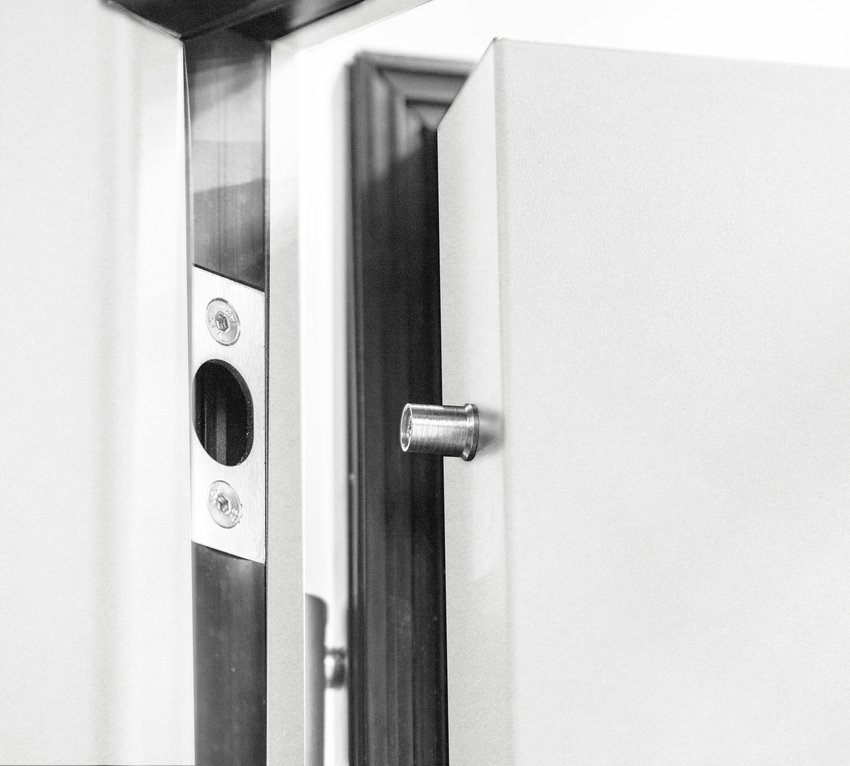 Drzwi zewnętrzne NOVIA Solid białe 90 lewe 1