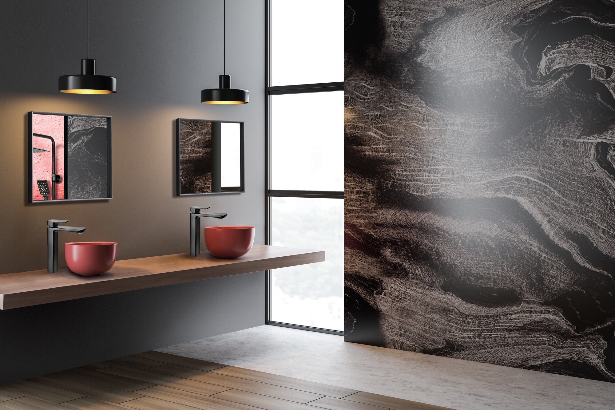 Bateria umywalkowa wysoka Valvex Remo czarna 1