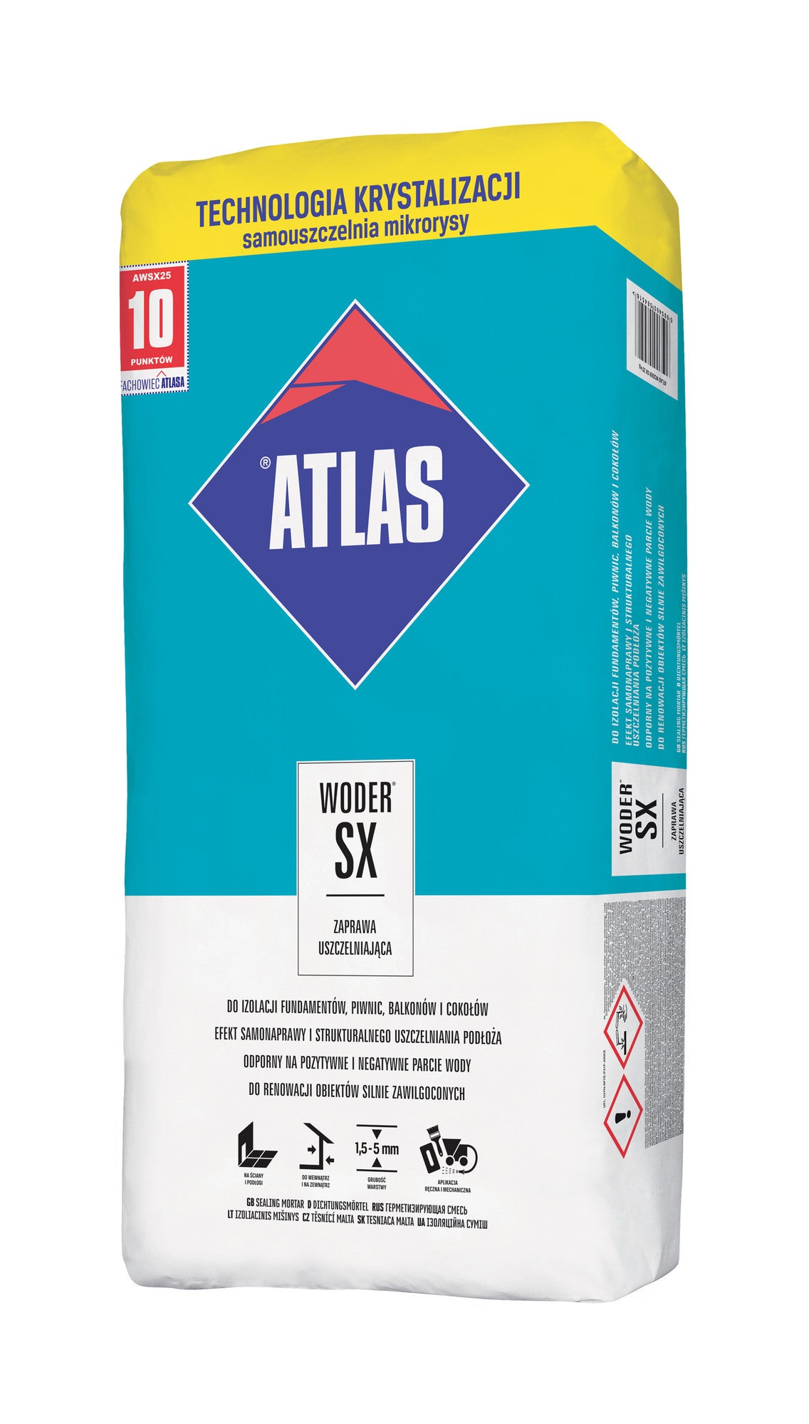 Atlas Woder SX zaprawa uszczelniająca 25 kg 1