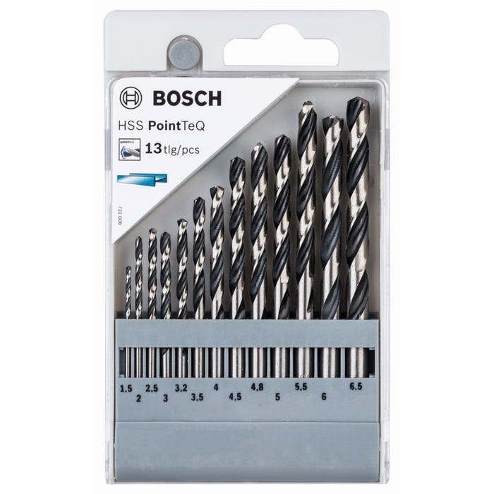Zestaw wierteł do metalu PointTeQ Bosch, 13 szt.