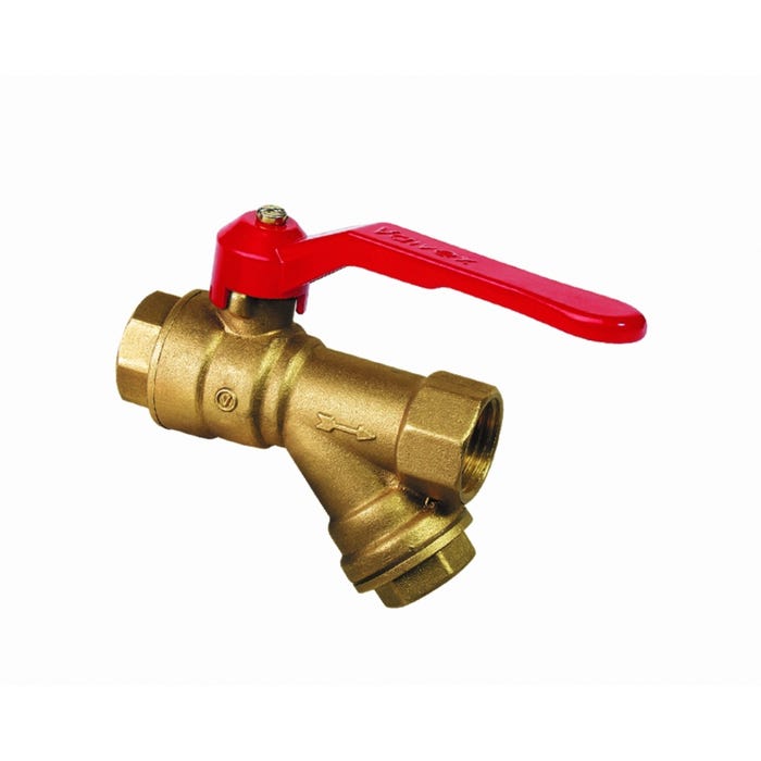 Zawór kulowy z filtrem skośnym GW 3/4"