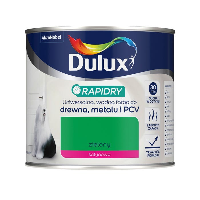 Emalia Dulux Rapidry zielony 0,4l