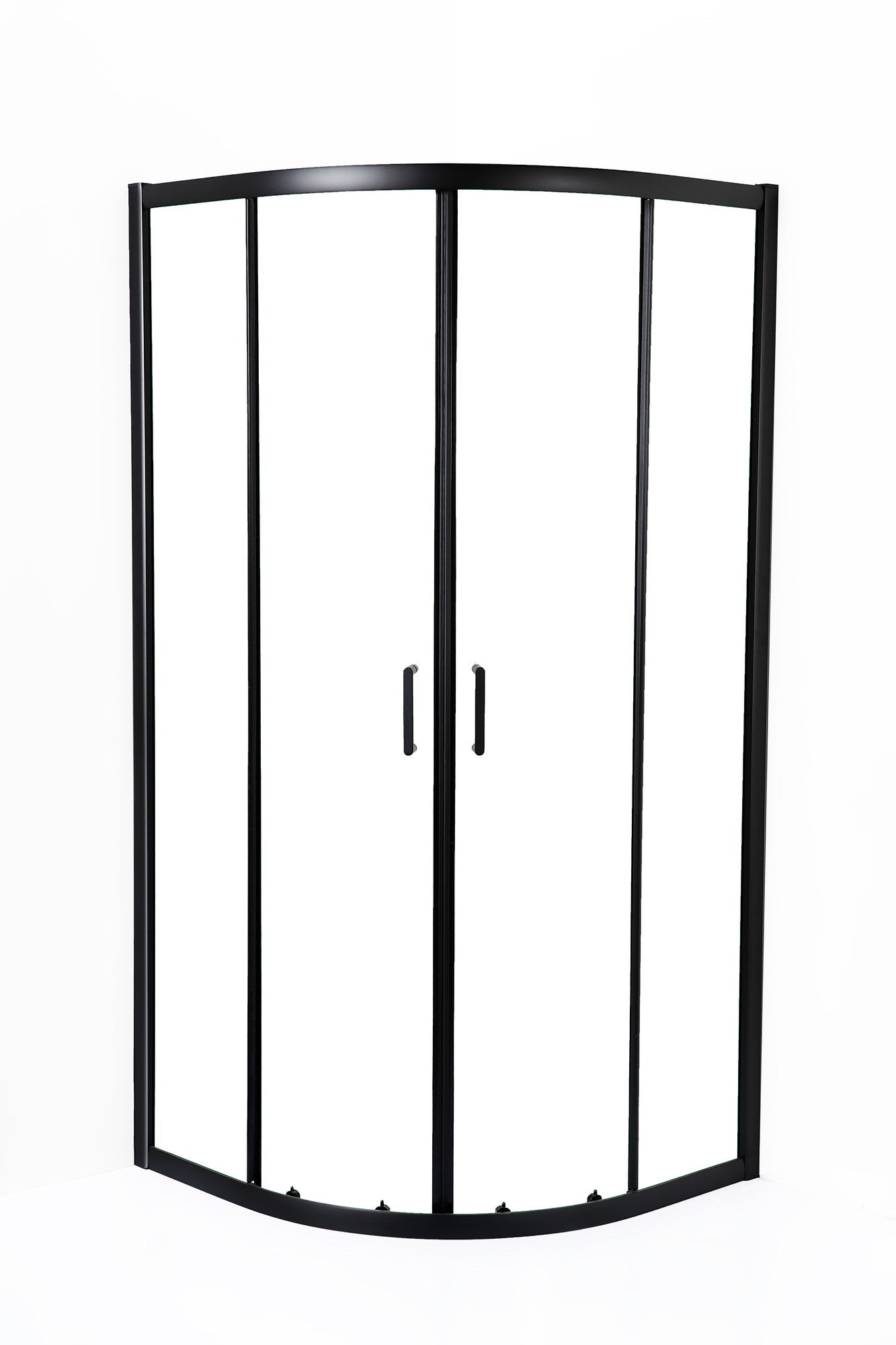 Kabina prysznicowa półokrągła Aveeo Hede 90 cm czarna