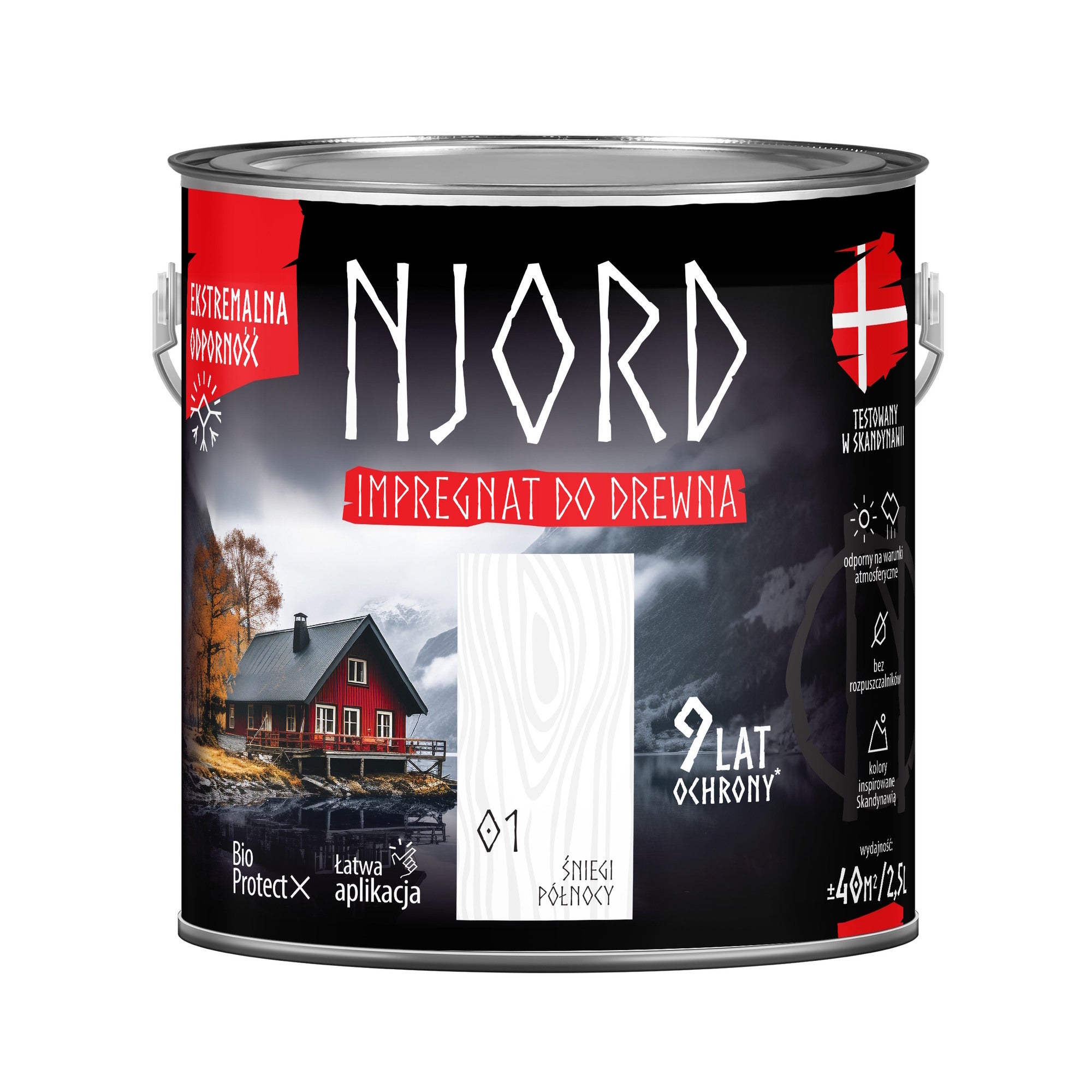 Njord impregnat do drewna śniegi północy 2,5L 0