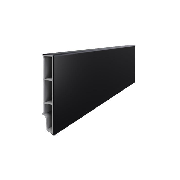 Listwa przypodłogowa PCV Sempla 2,4 m, 8 cm czarna 702