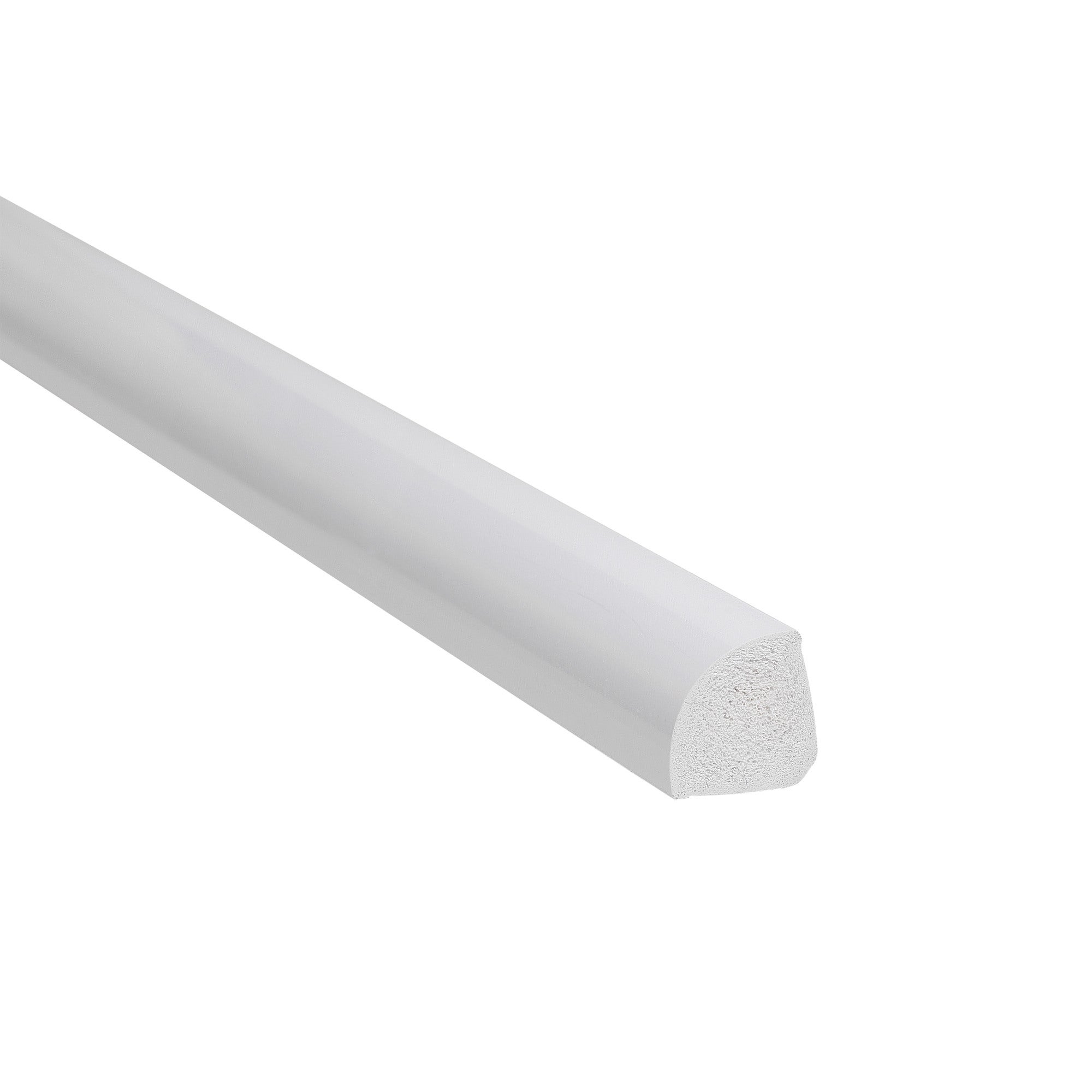 Ćwierćwałek PCV biały 18x18 2.5m