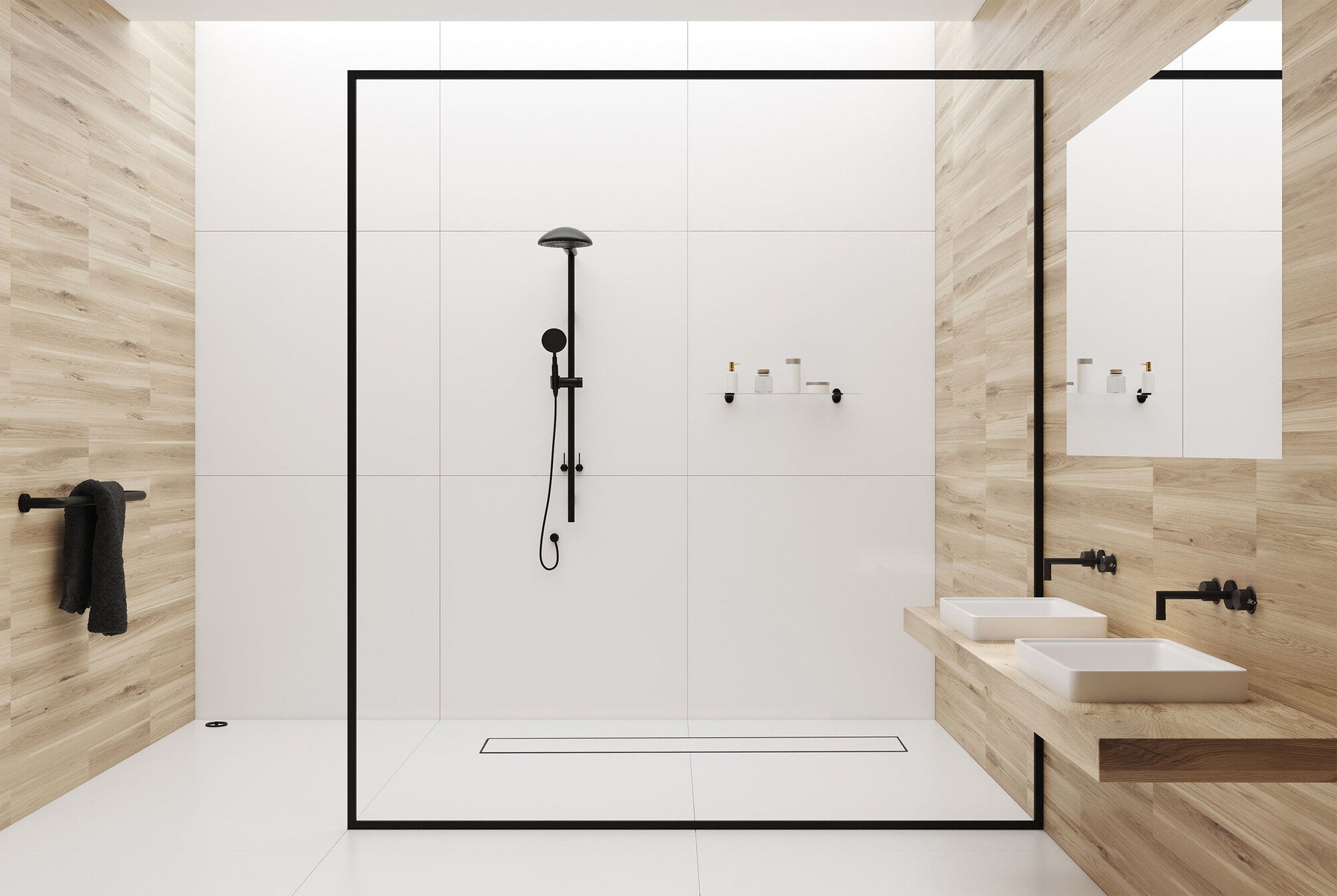 Odpływ liniowy Duplex Next 600 mm, pod płytkę 2