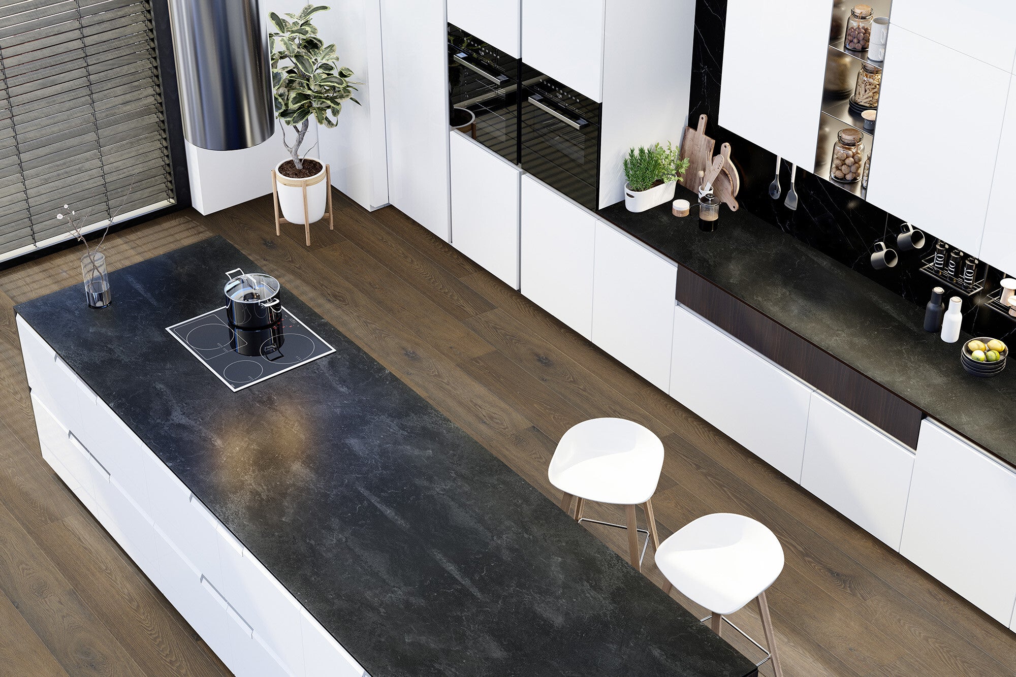 Blat kuchenny roboczy Beton Czarny K205 3040x600x28 mm 1