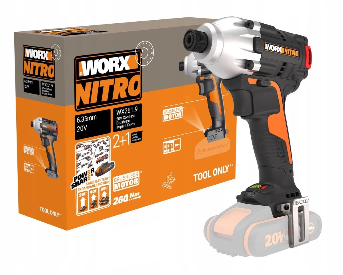 Zakrętarka udarowa 20V WX261.9 Worx / bez aku 4