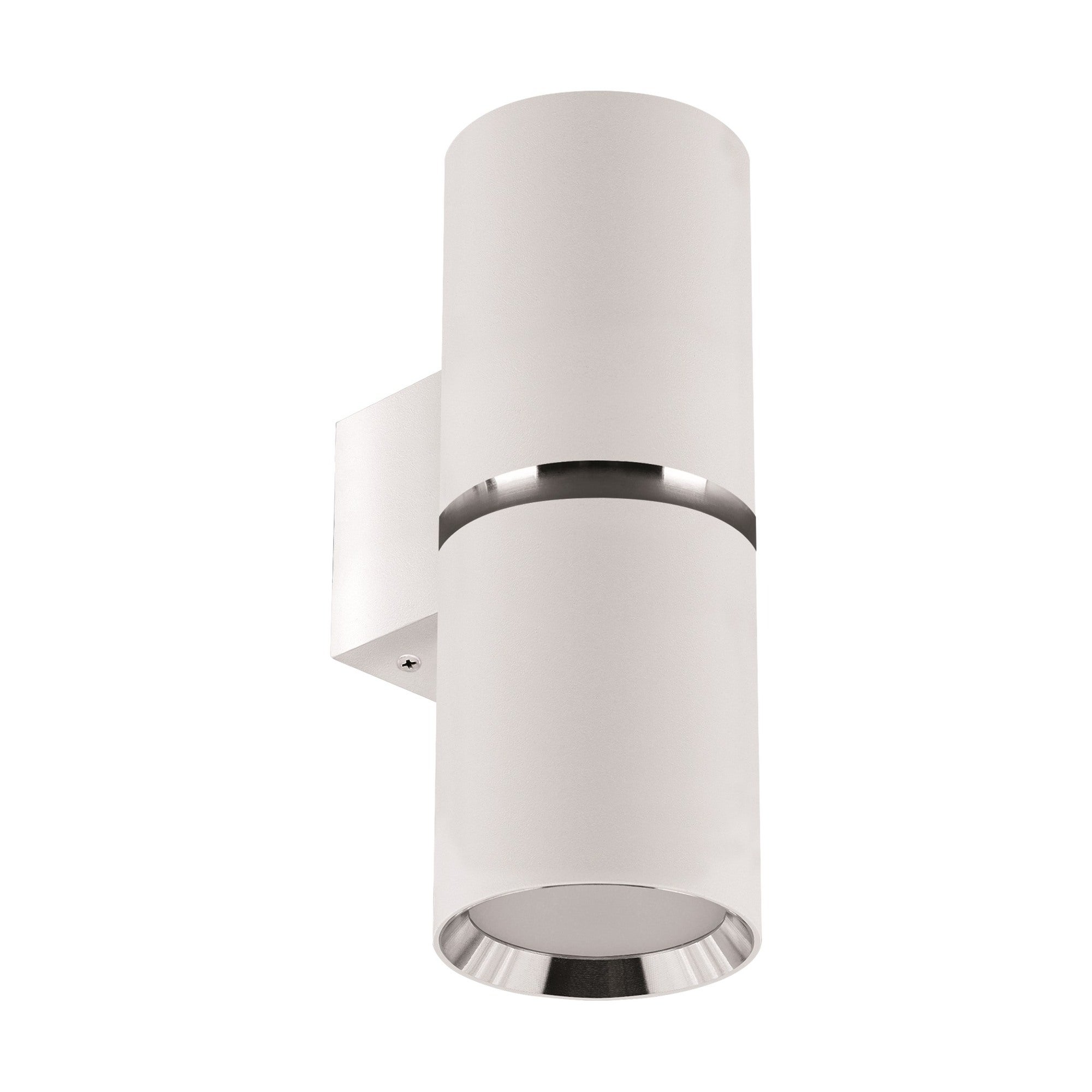 Lampa ścienno sufitowa DIOR 2xGU10, kolor biało-chromowy, kinkiet, dwukierunkowy