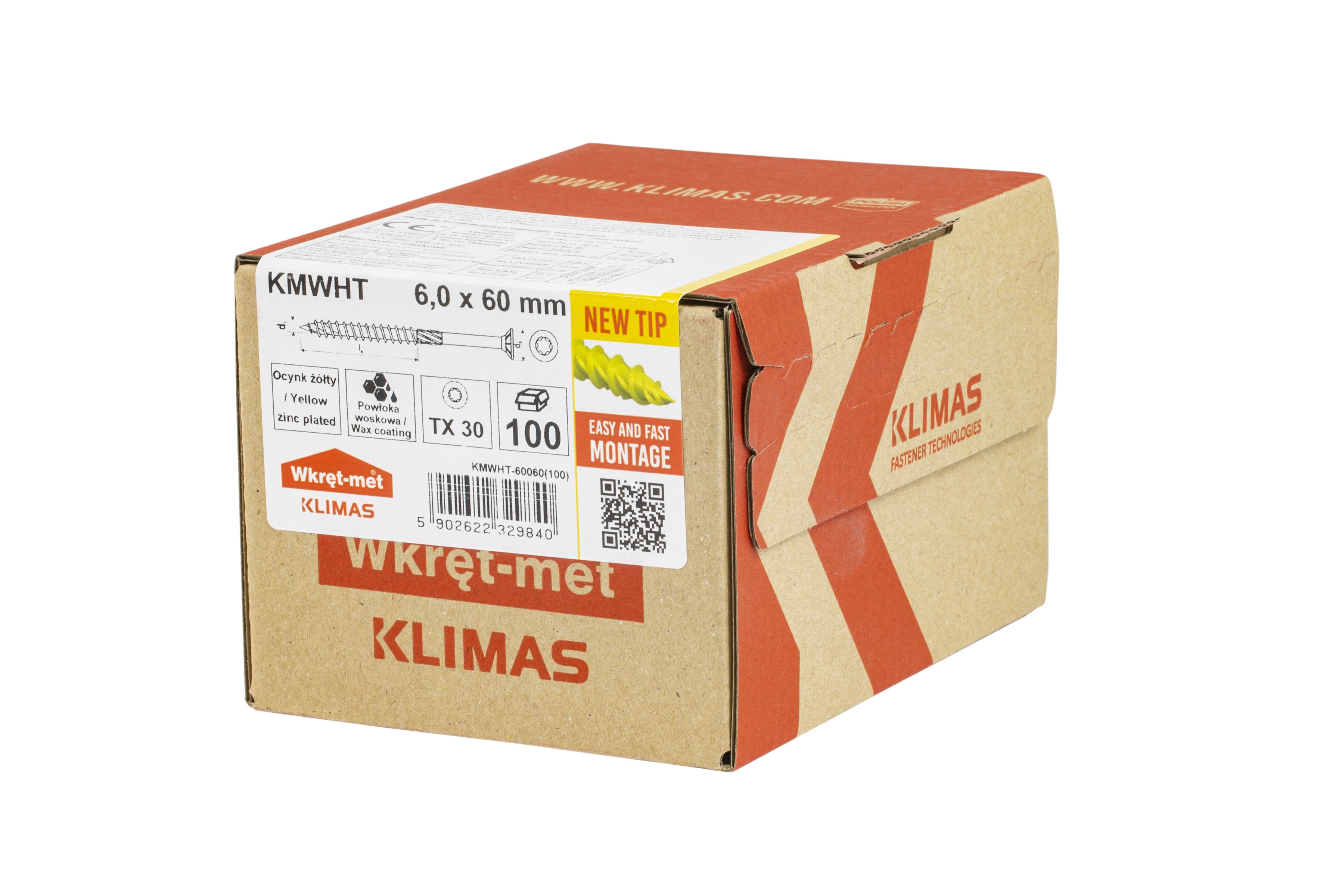 Wkręt konstrukcyjny 6x60 mm (100 szt.) 1