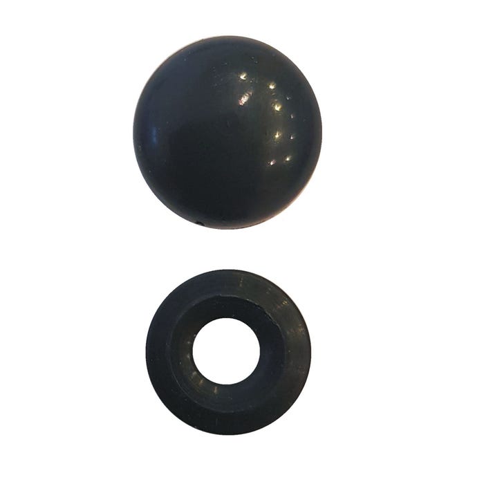 Rozetka ozdobna mała czarna (15 szt.)