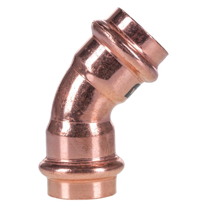 Woda Łuk 45° dwukielichowy 18 mm