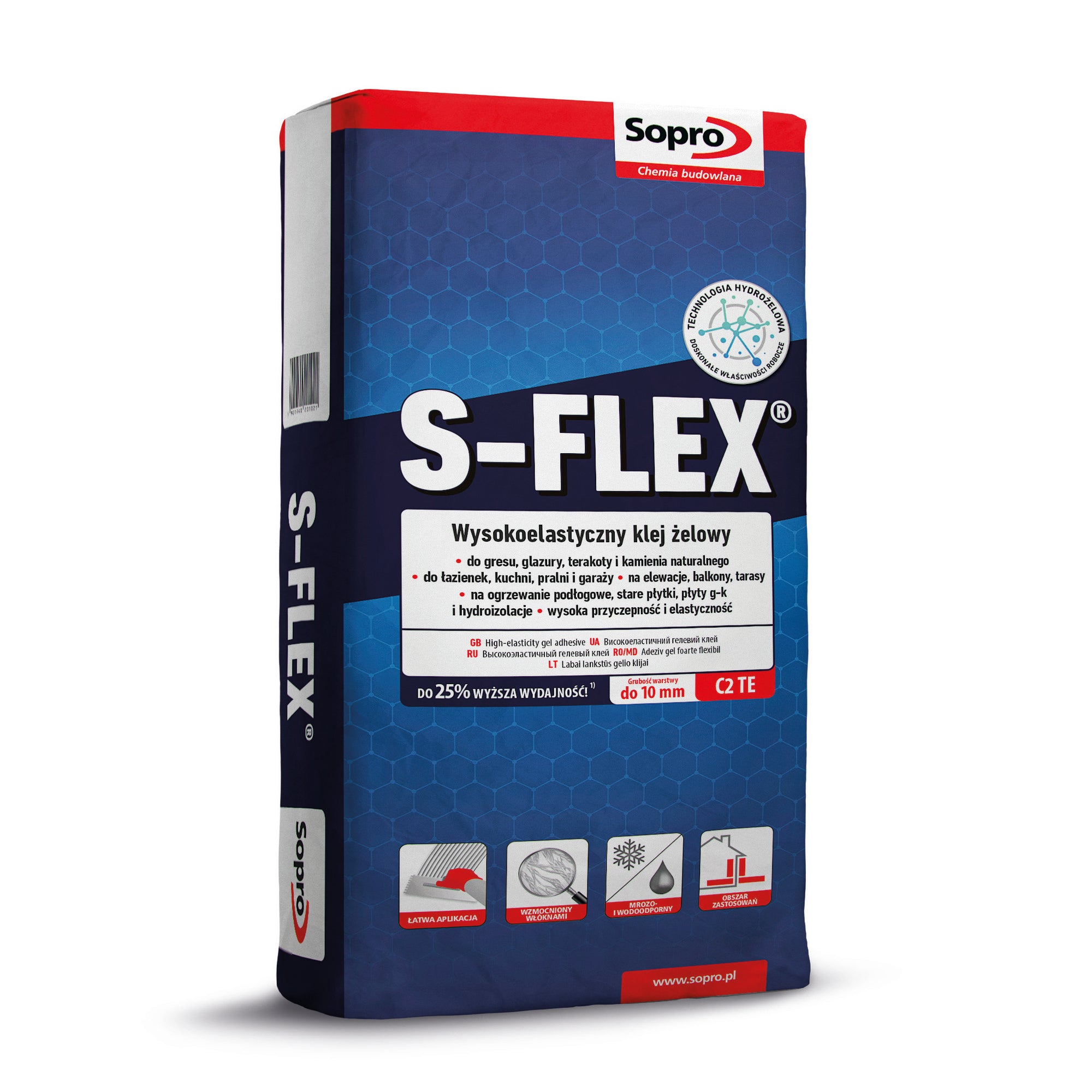 ZAP. KLEJ. SOPRO S-FLEX SZARA 5 KG