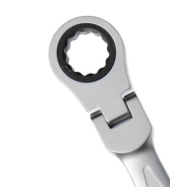 Klucz płasko-oczkowy z grzechotką, łamany 19 mm 1