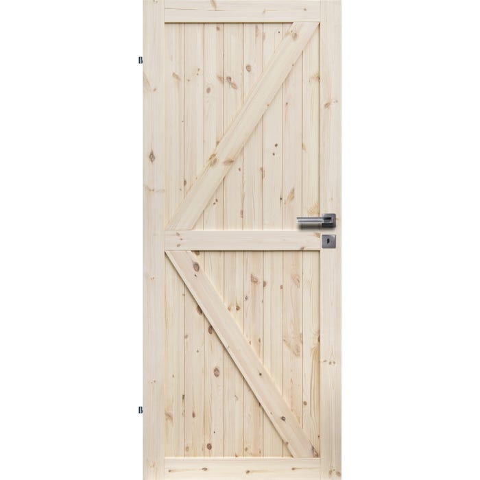 Skrzydło łazienkowe Loft 2 80 lewe sosna surowa