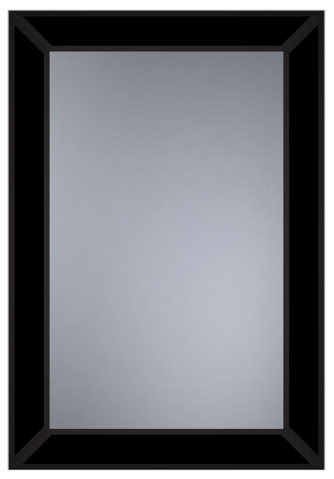 Lustro Dubiel Vitrum Domino Black 55x80 cm