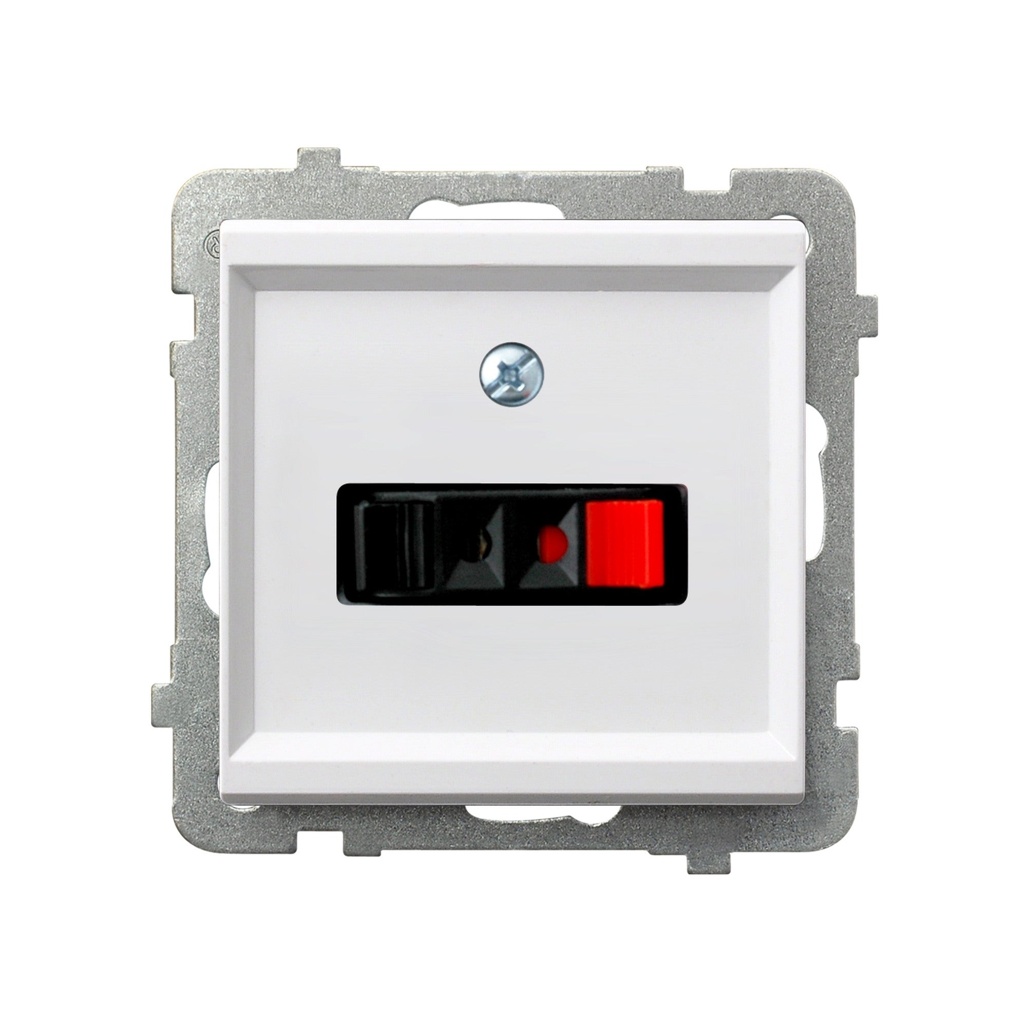 Ospel Sonata biały gniazdo głośnikowe pojedyncze