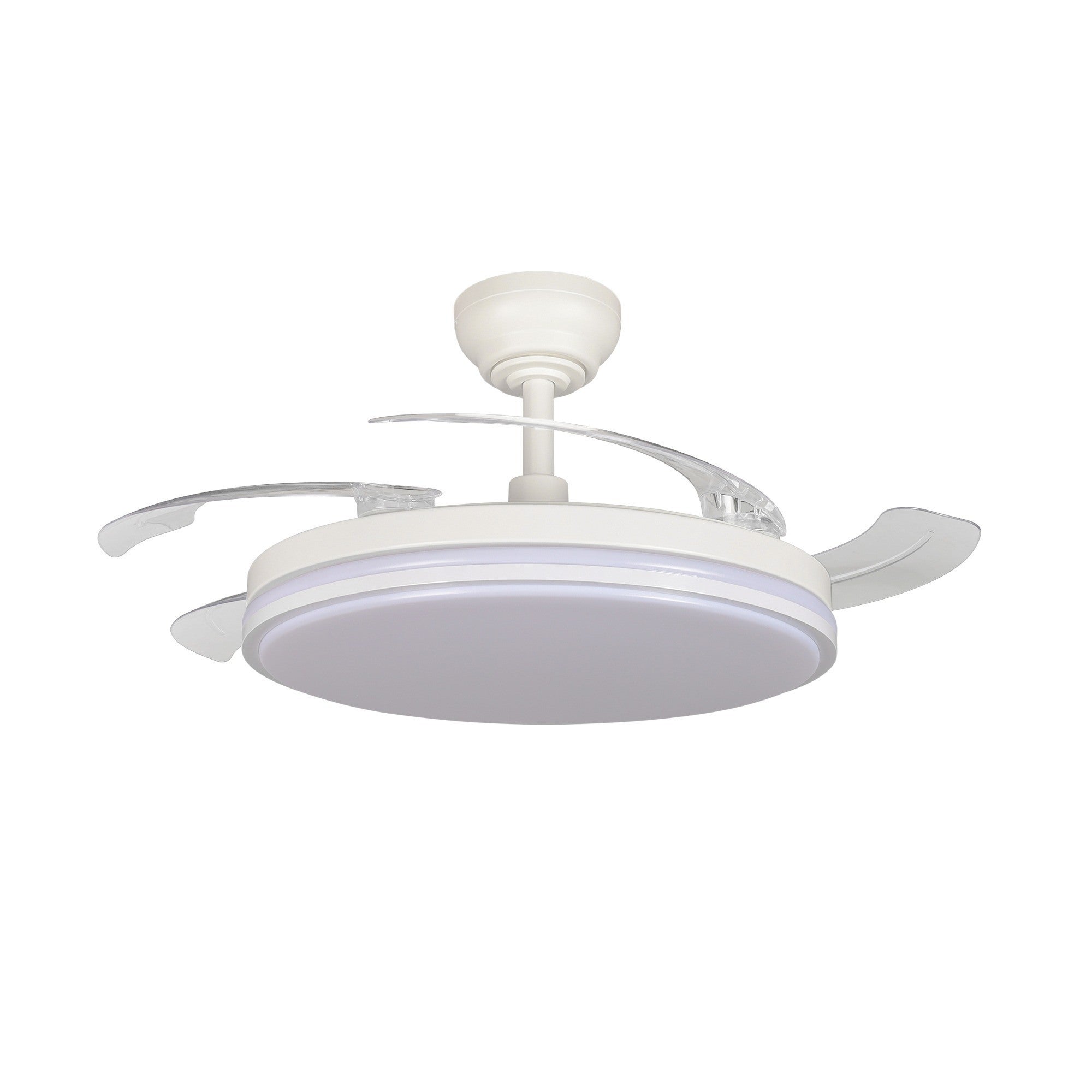 Lampa sufitowa LED z wiatrakiem 60W 5400lm 3000/4200/6000K z pilotem, biała