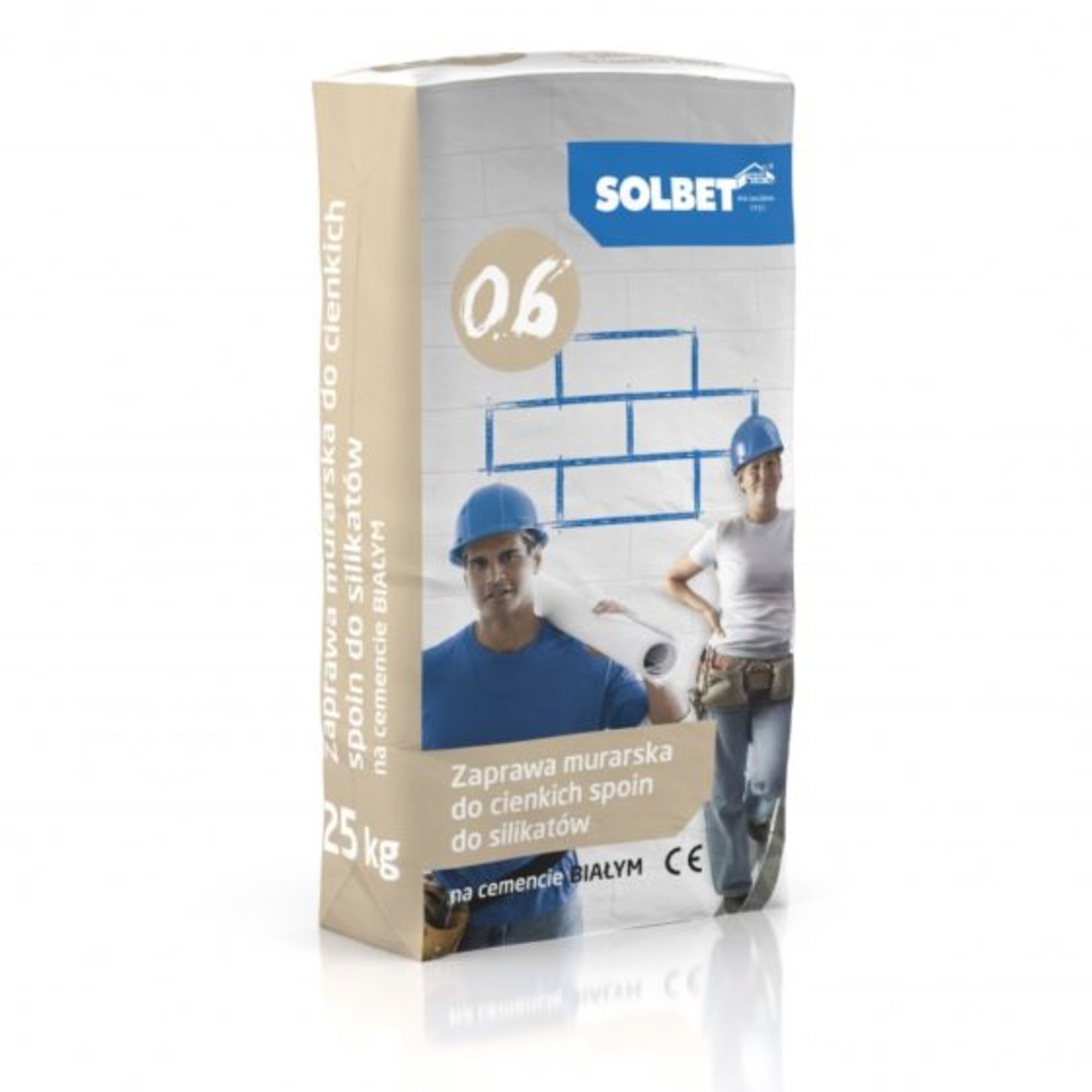 Zaprawa cienkowarstwowa Solbet M10 0.6 biała 25 kg 0