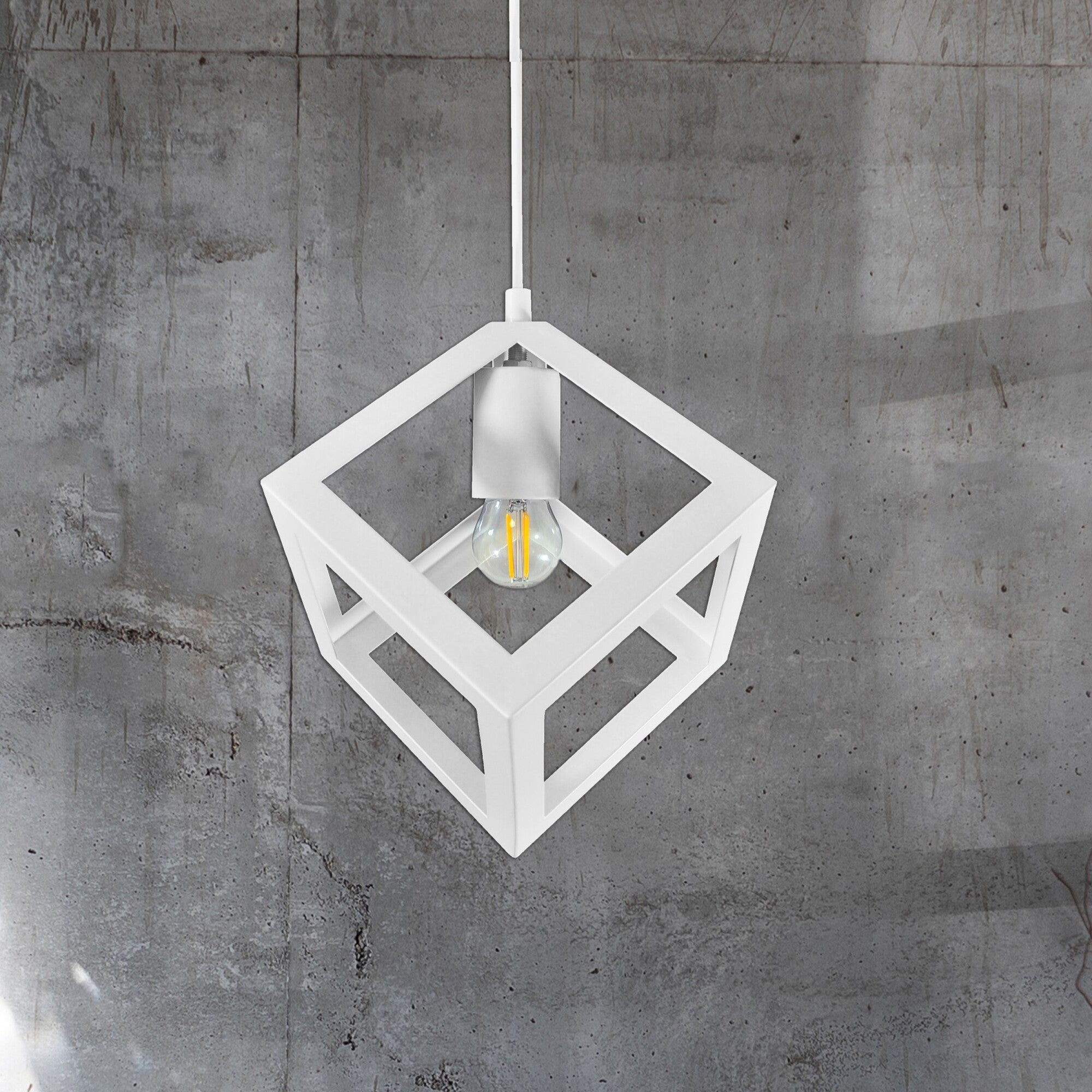 Lampa wisząca Sweden 1xE27 biała 2