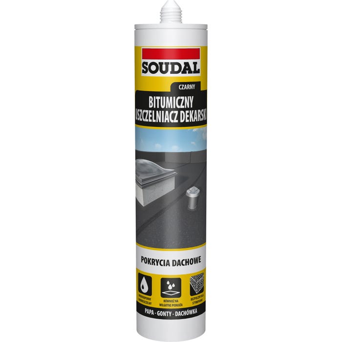 Uszczelniacz dekarski bitumiczny Soudal czarny 280ml