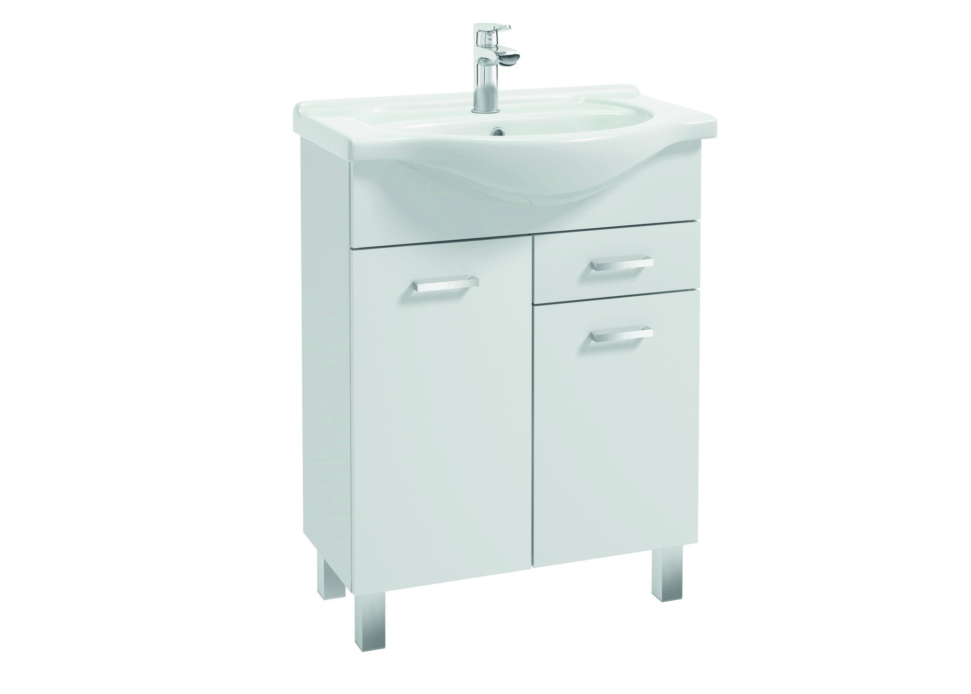 Zestaw szafka z umywalką Mea 65 cm biały