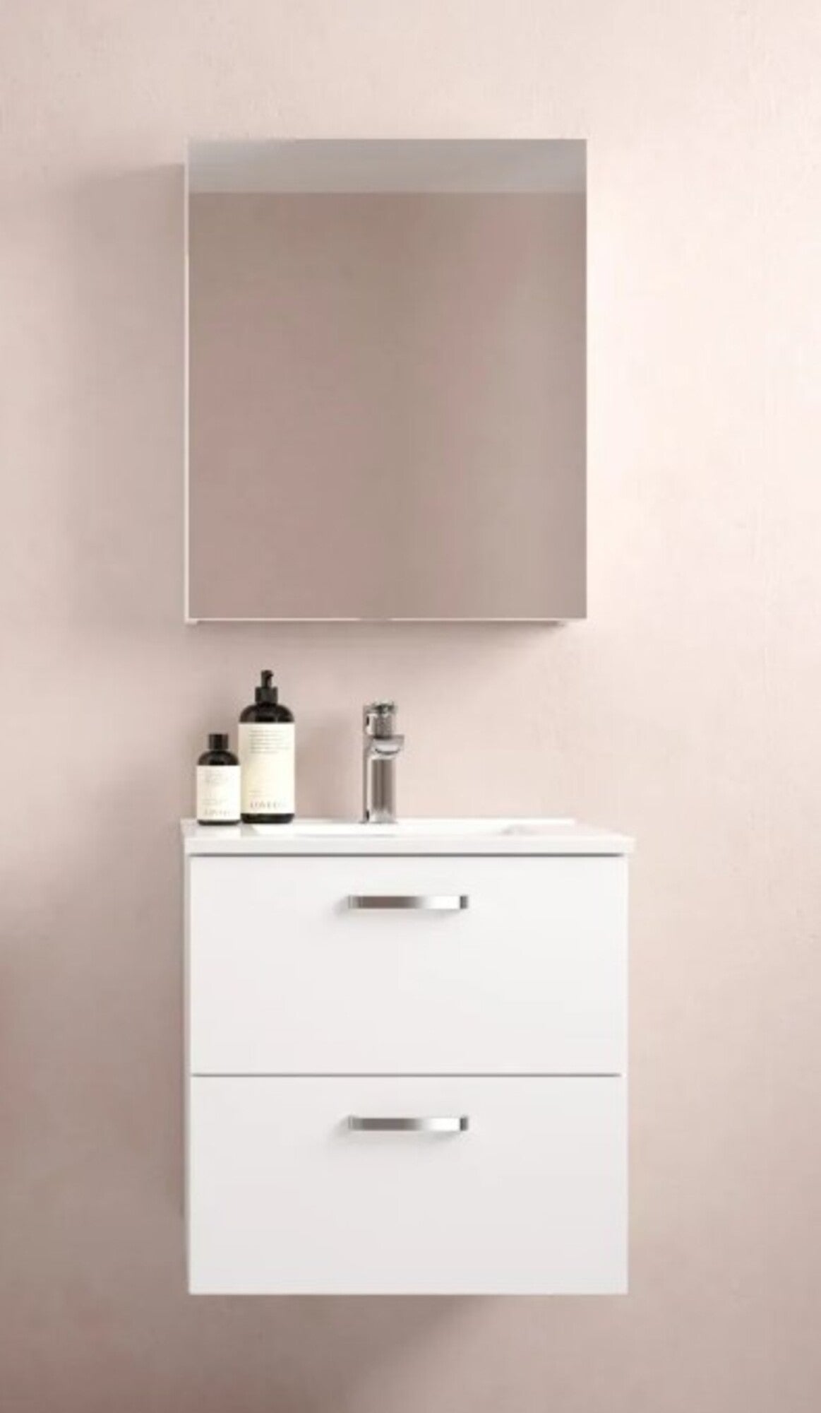Szafka z umywalką Focus 50 cm biała 2