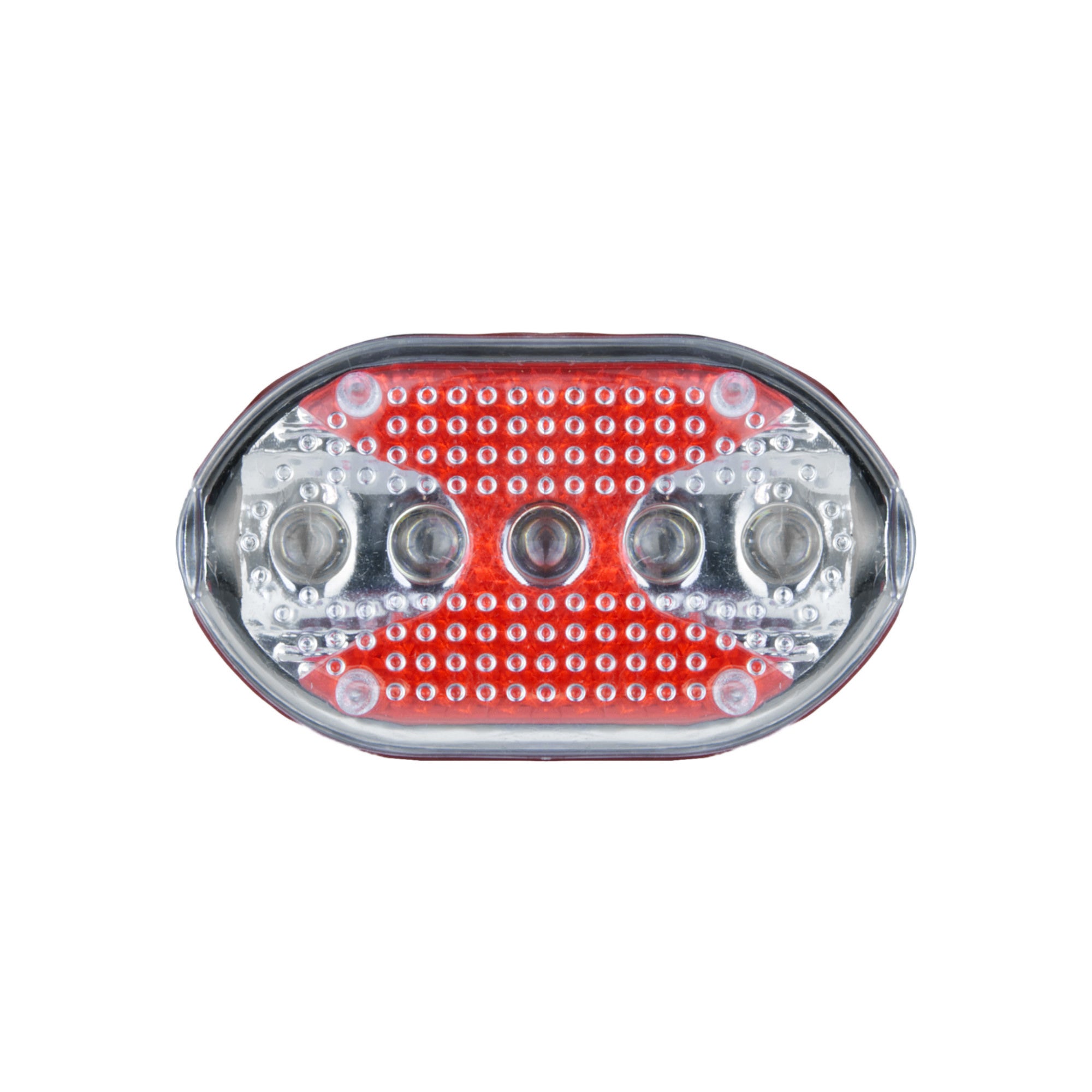 Zestaw latarek rowerowych przód+tył 5xAAA 100lm 5